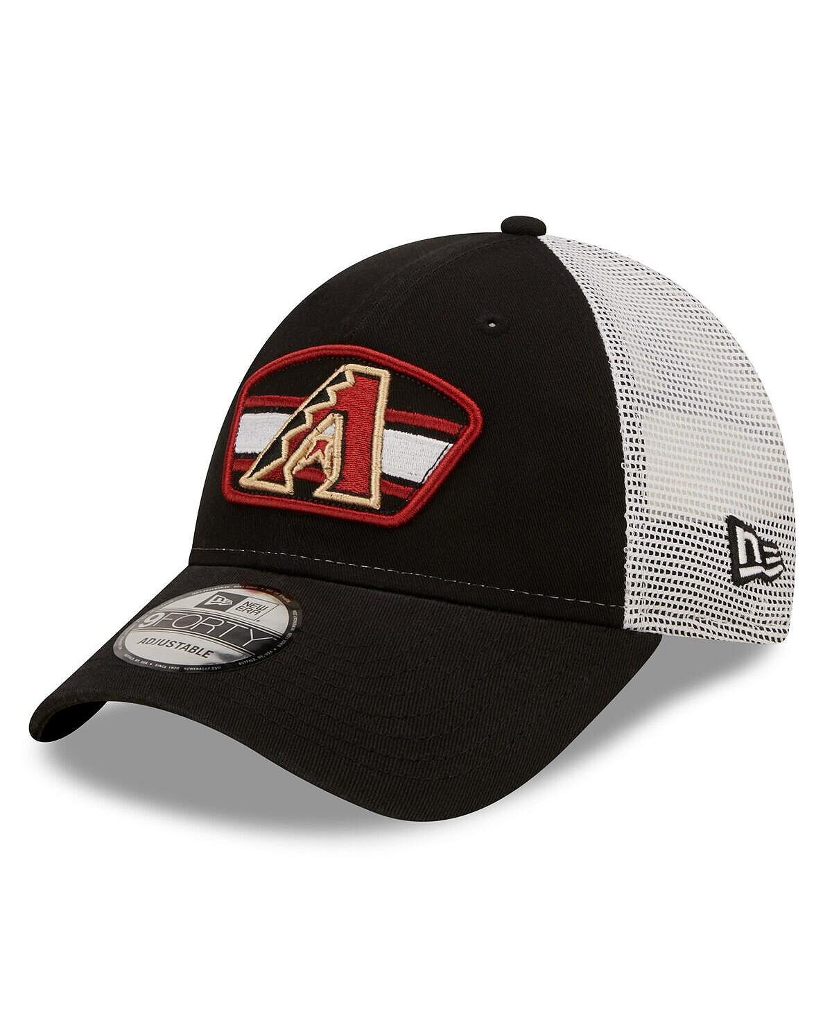 Мужская черно-белая кепка с логотипом Arizona Diamondbacks 9FORTY Trucker Snapback New Era
Мужская черно-белая кепка с логотипом Arizona Diamondbacks 9FORTY Trucker Snapback New Era