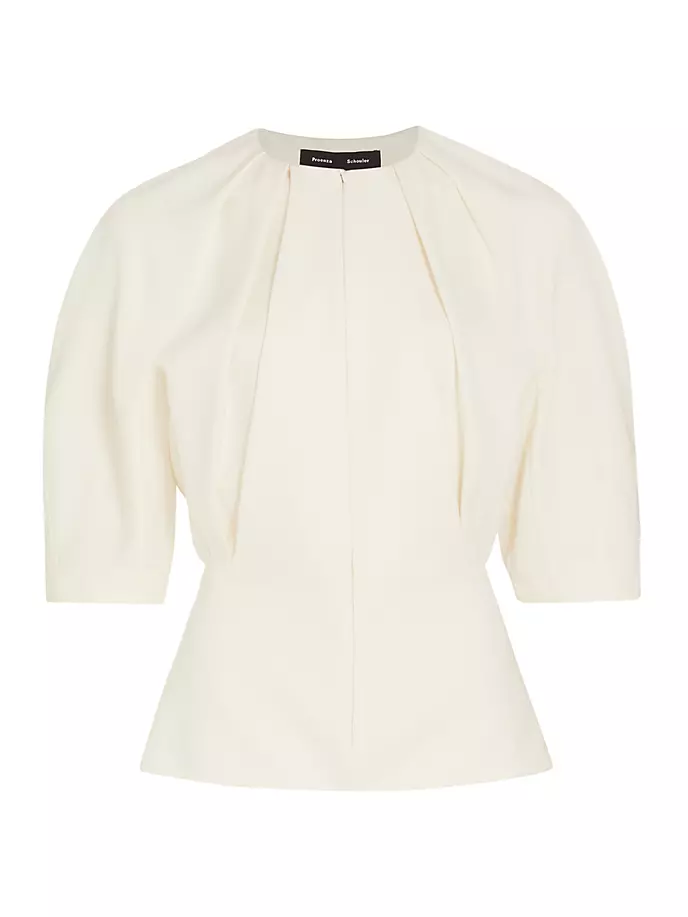 Блузка из крепа с молнией спереди Proenza Schouler, экрю
Блузка из крепа с молнией спереди Proenza Schouler, экрю