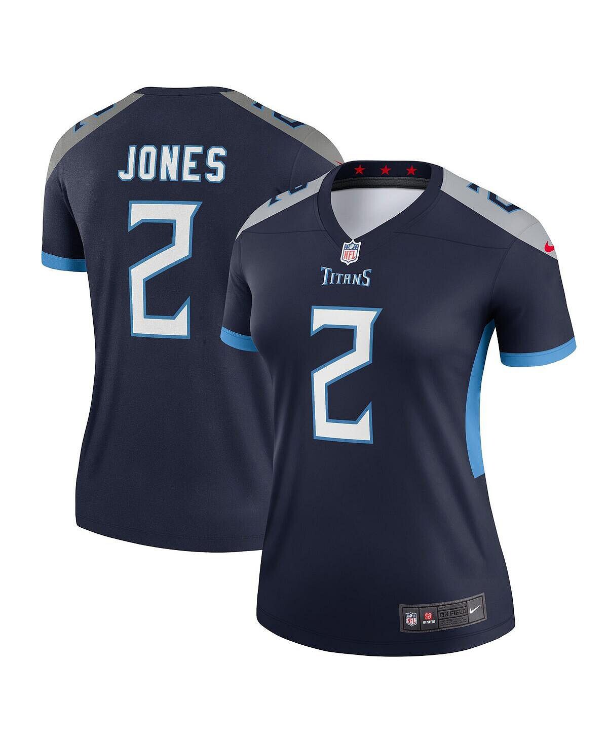 Женская темно-синяя майка Tennessee Titans Legend от Julio Jones Nike, темно-синий
Женская темно-синяя майка Tennessee Titans Legend от Julio Jones Nike, темно-синий