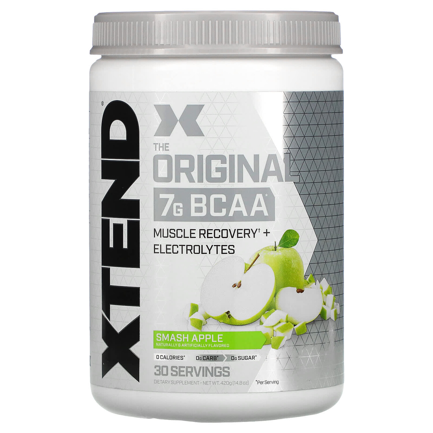 The Original, 7 г аминокислот с разветвленной цепью (BCAA), со вкусом яблока, 420 г (14,8 унции), Xtend
The Original, 7 г аминокислот с разветвленной цепью (BCAA), со вкусом яблока, 420 г (14,8 унции), Xtend