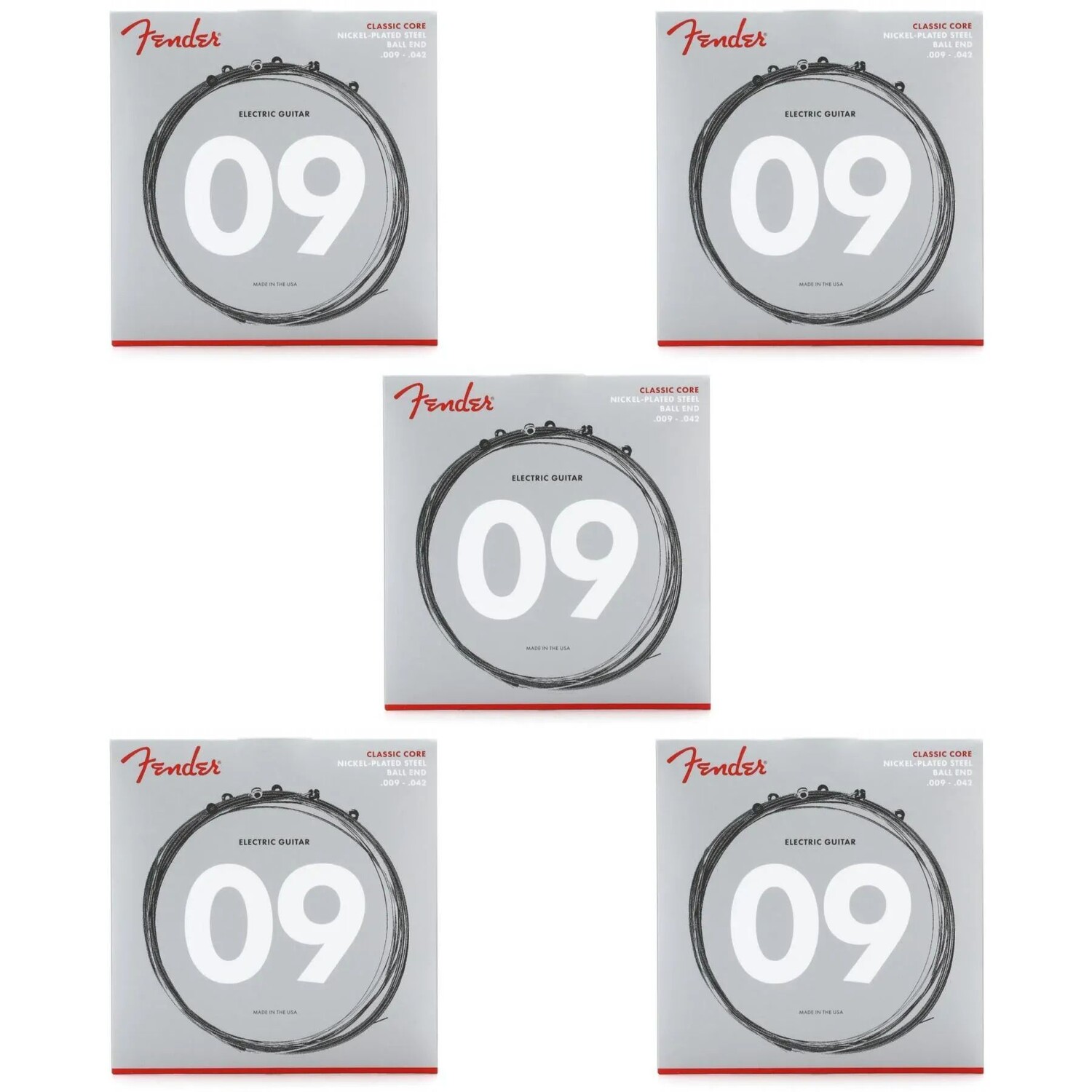 Струны для электрогитары Fender 255L Classic Core NPS с шаровым наконечником — .009-.042, легкие (5 шт.)
Струны для электрогитары Fender 255L Classic Core NPS с шаровым наконечником — .009-.042, легкие (5 шт.)