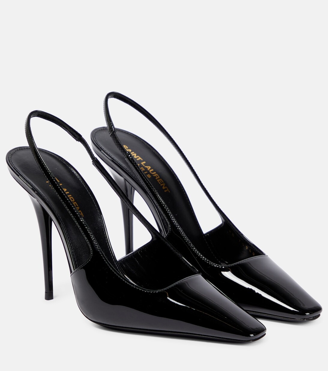 Туфли-лодочки Blade 110 из лакированной кожи с ремешком на пятке Saint Laurent, черный
Туфли-лодочки Blade 110 из лакированной кожи с ремешком на пятке Saint Laurent, черный