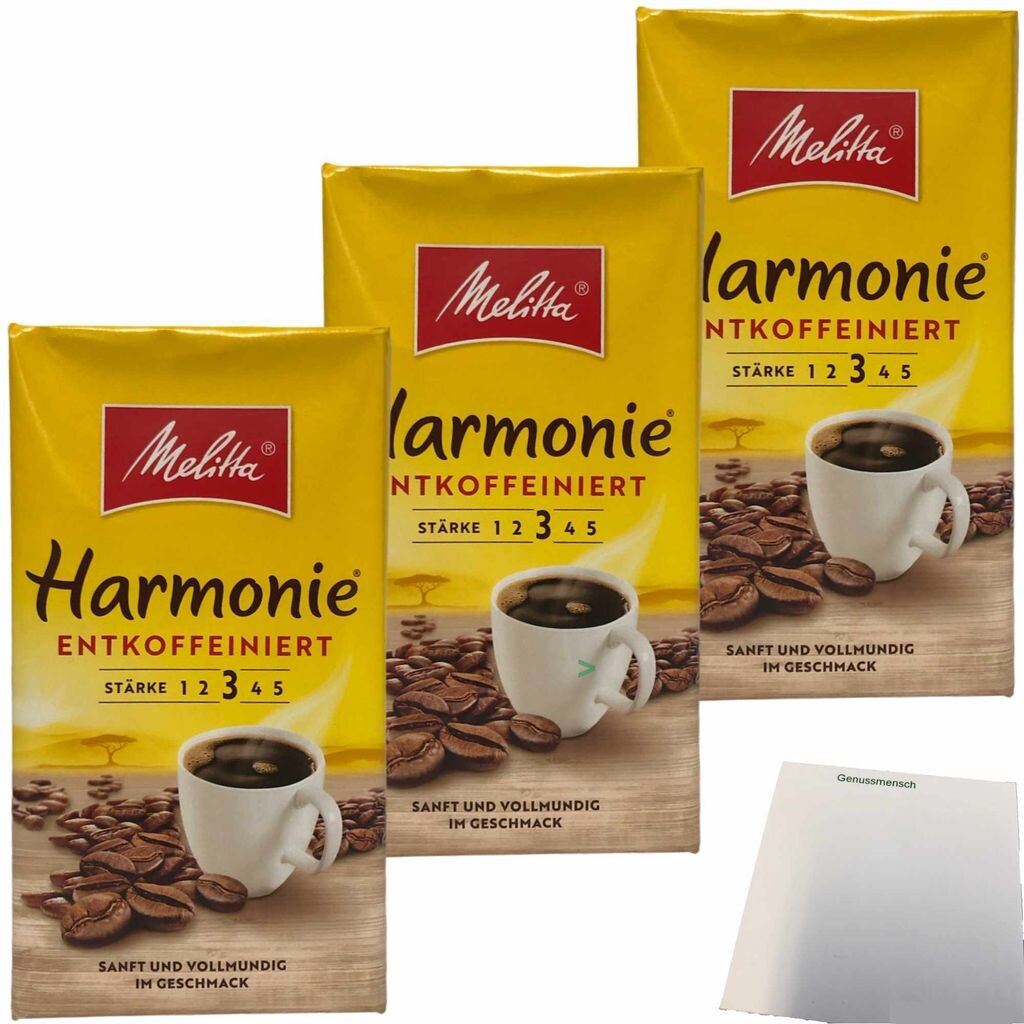 Melitta Coffee Harmonie молотый без кофеина, 3 упаковки по 3 штуки (3 упаковки по 500 г) + блок usy
Melitta Coffee Harmonie молотый без кофеина, 3 упаковки по 3 штуки (3 упаковки по 500 г) + блок usy