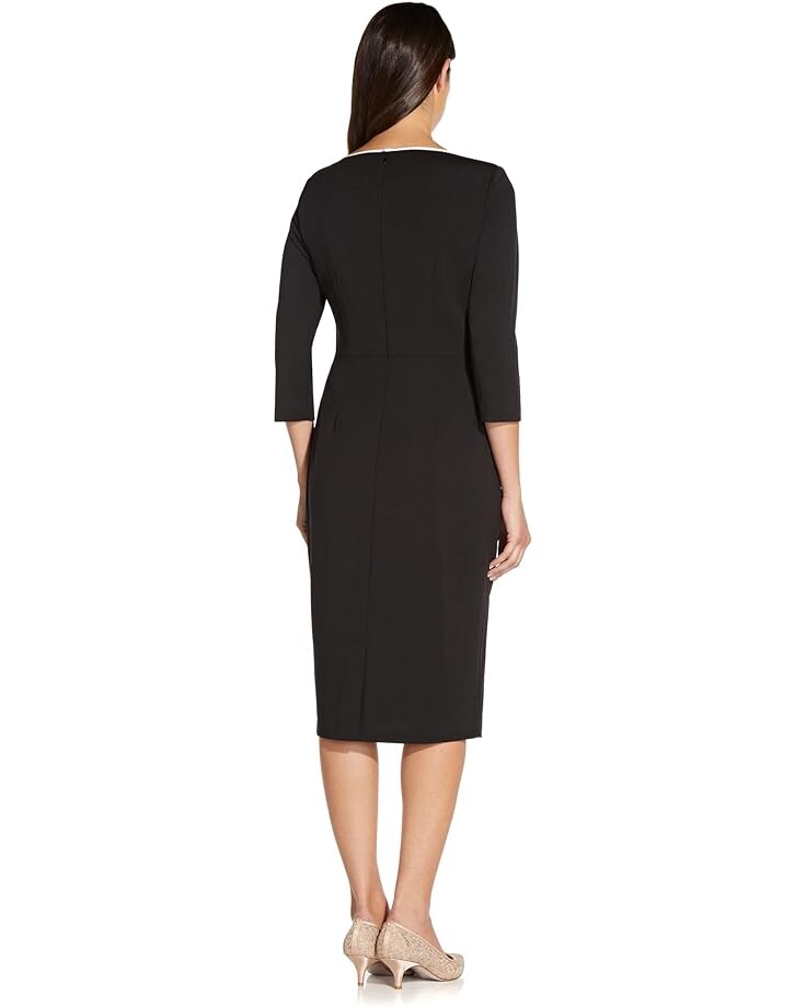 Платье Adrianna Papell Stretch Crepe Tie Front Dress with Contrast Tipping, цвет Black Ivory
Платье Adrianna Papell Stretch Crepe Tie Front Dress with Contrast Tipping, цвет Black Ivory