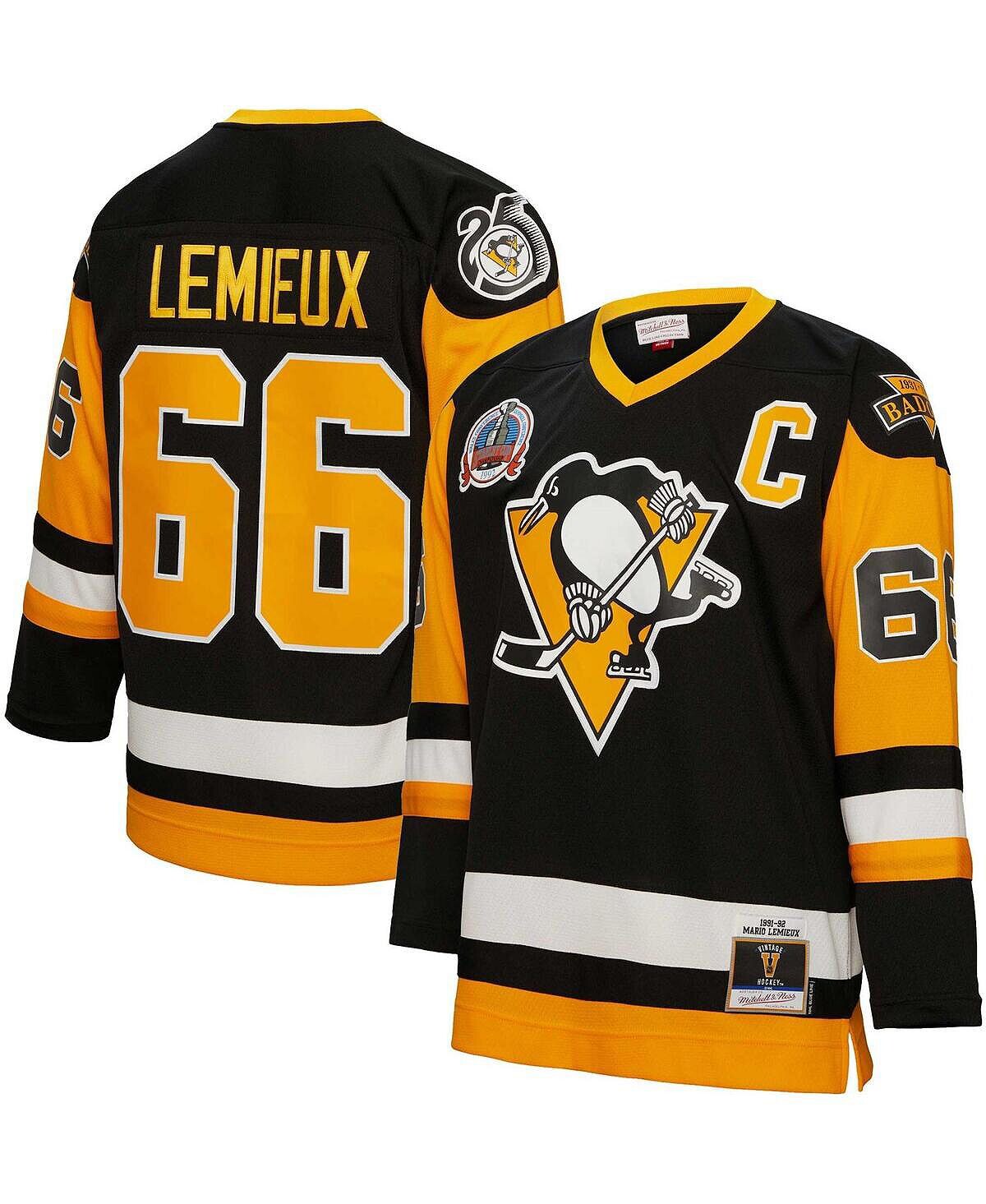 Мужская футболка Mario Lemieux Black Pittsburgh Penguins Big and Tall 1991 с капитанской нашивкой Blue Line Player Mitchell & Ness
Мужская футболка Mario Lemieux Black Pittsburgh Penguins Big and Tall 1991 с капитанской нашивкой Blue Line Player Mitchell & Ness