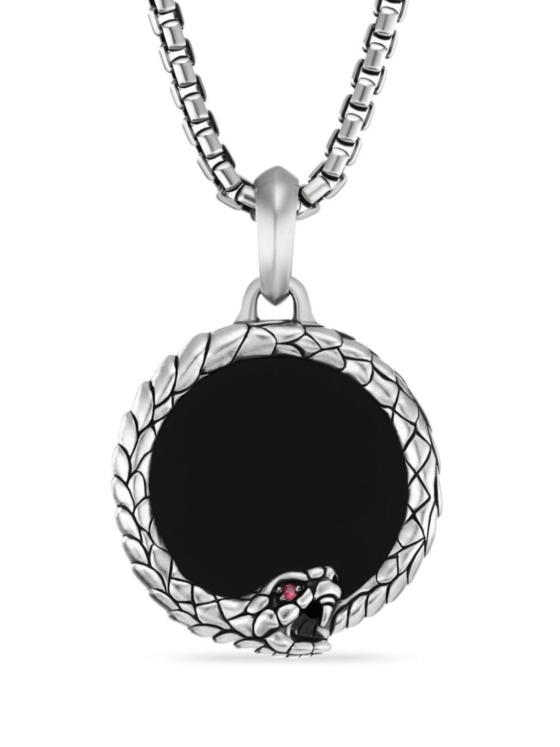 Серебряная подвеска Cairo Ouroboros с ониксом и рубином David Yurman, серебряный
Серебряная подвеска Cairo Ouroboros с ониксом и рубином David Yurman, серебряный