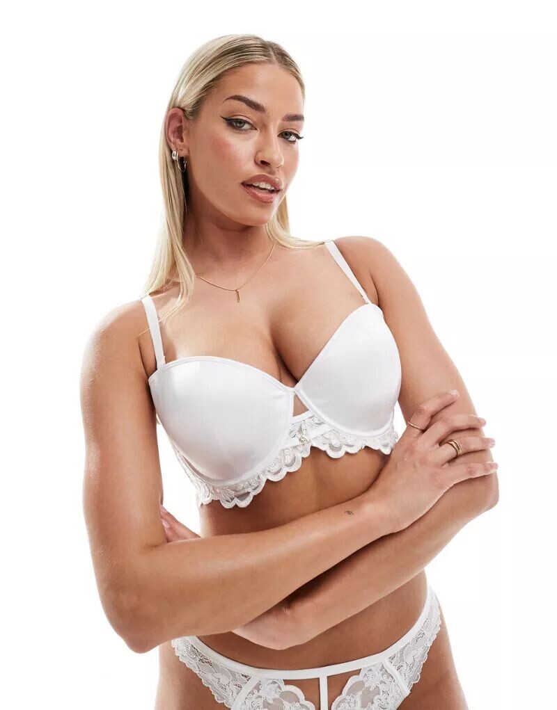 Белый многослойный бюстгальтер-балкон с мягкими чашечками Ann Summers Fuller Bust The Icon
Белый многослойный бюстгальтер-балкон с мягкими чашечками Ann Summers Fuller Bust The Icon