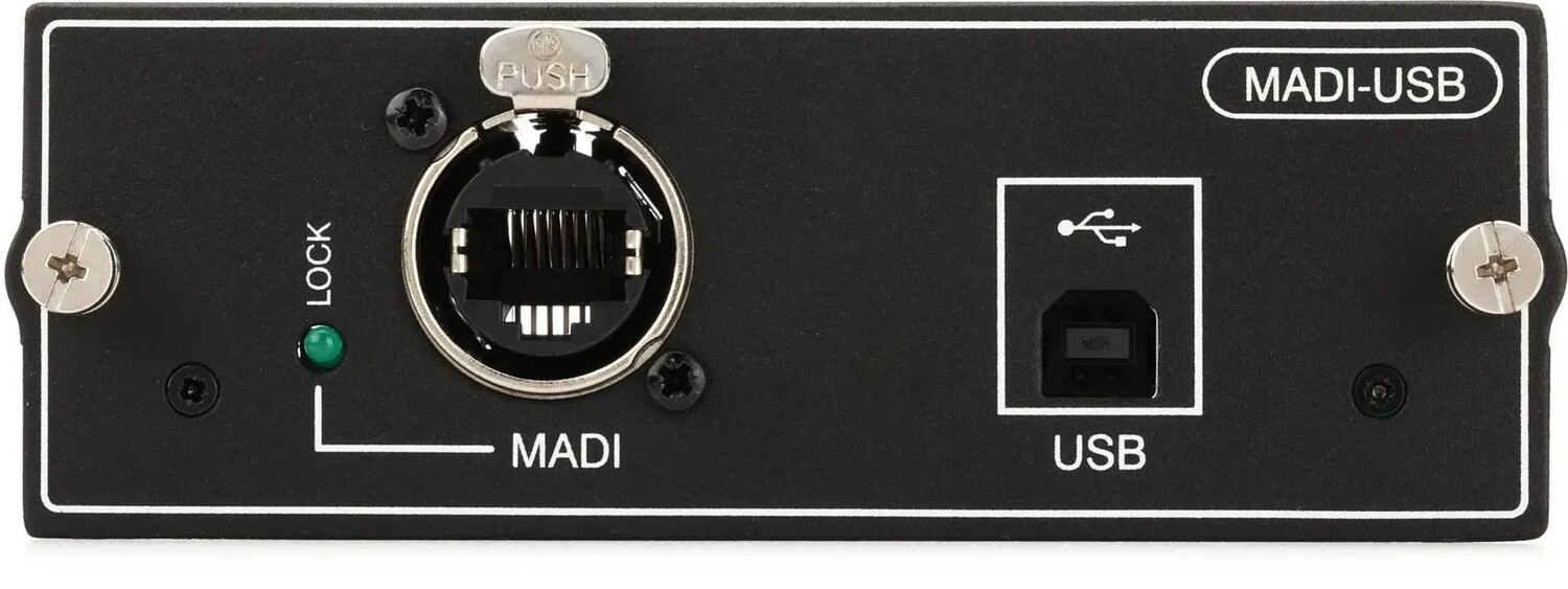 Комбинированная карта Soundcraft MADI-USB для устройств Soundcraft Si и Stagebox
Комбинированная карта Soundcraft MADI-USB для устройств Soundcraft Si и Stagebox