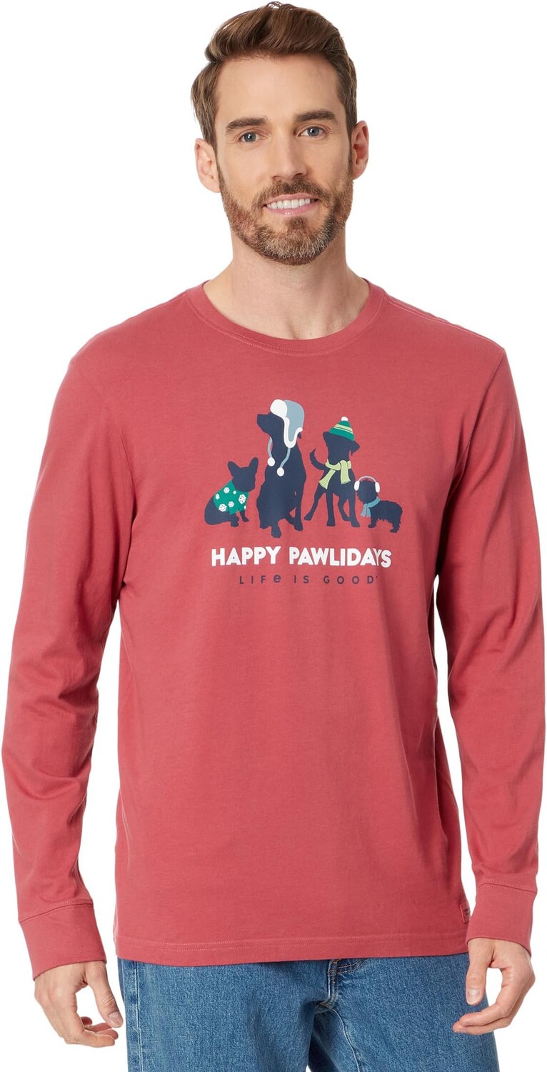Футболка Happy Pawliday Pups Crusher с длинными рукавами Life is Good, цвет Faded Red
Футболка Happy Pawliday Pups Crusher с длинными рукавами Life is Good, цвет Faded Red