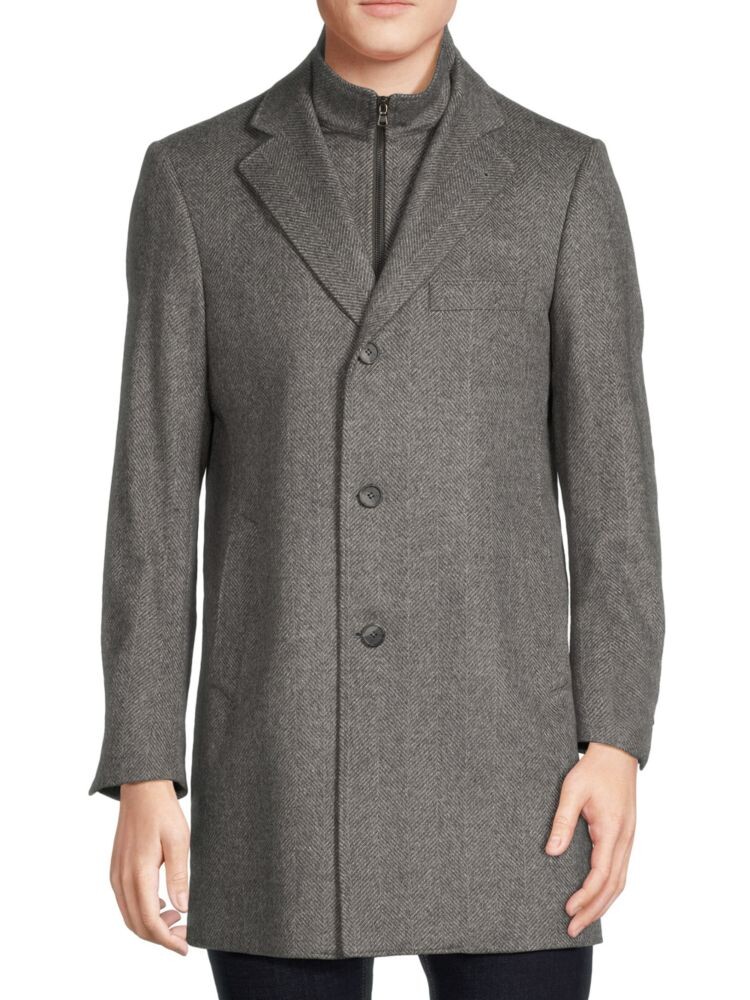 Пальто в стиле «автомобиль» из полушерсти Modern Fit с нагрудником Saks Fifth Avenue, серый
Пальто в стиле «автомобиль» из полушерсти Modern Fit с нагрудником Saks Fifth Avenue, серый