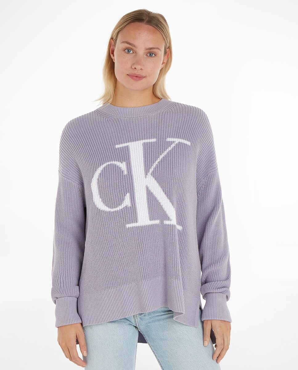 Женский сиреневый свитер с большим логотипом CK Calvin Klein Jeans, сиреневый, Фиолетовый
Женский сиреневый свитер с большим логотипом CK Calvin Klein Jeans, сиреневый, Фиолетовый