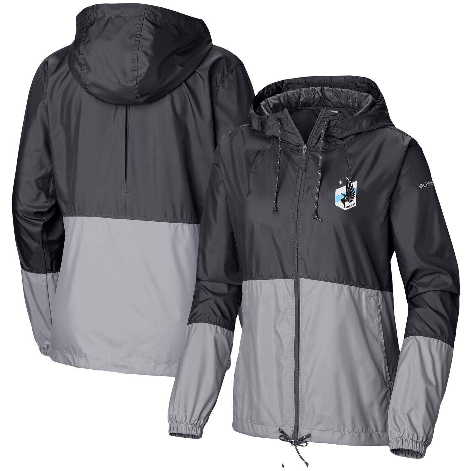 Женская ветровка Columbia Minnesota United FC Flash Forward Team черно-серого цвета
Женская ветровка Columbia Minnesota United FC Flash Forward Team черно-серого цвета