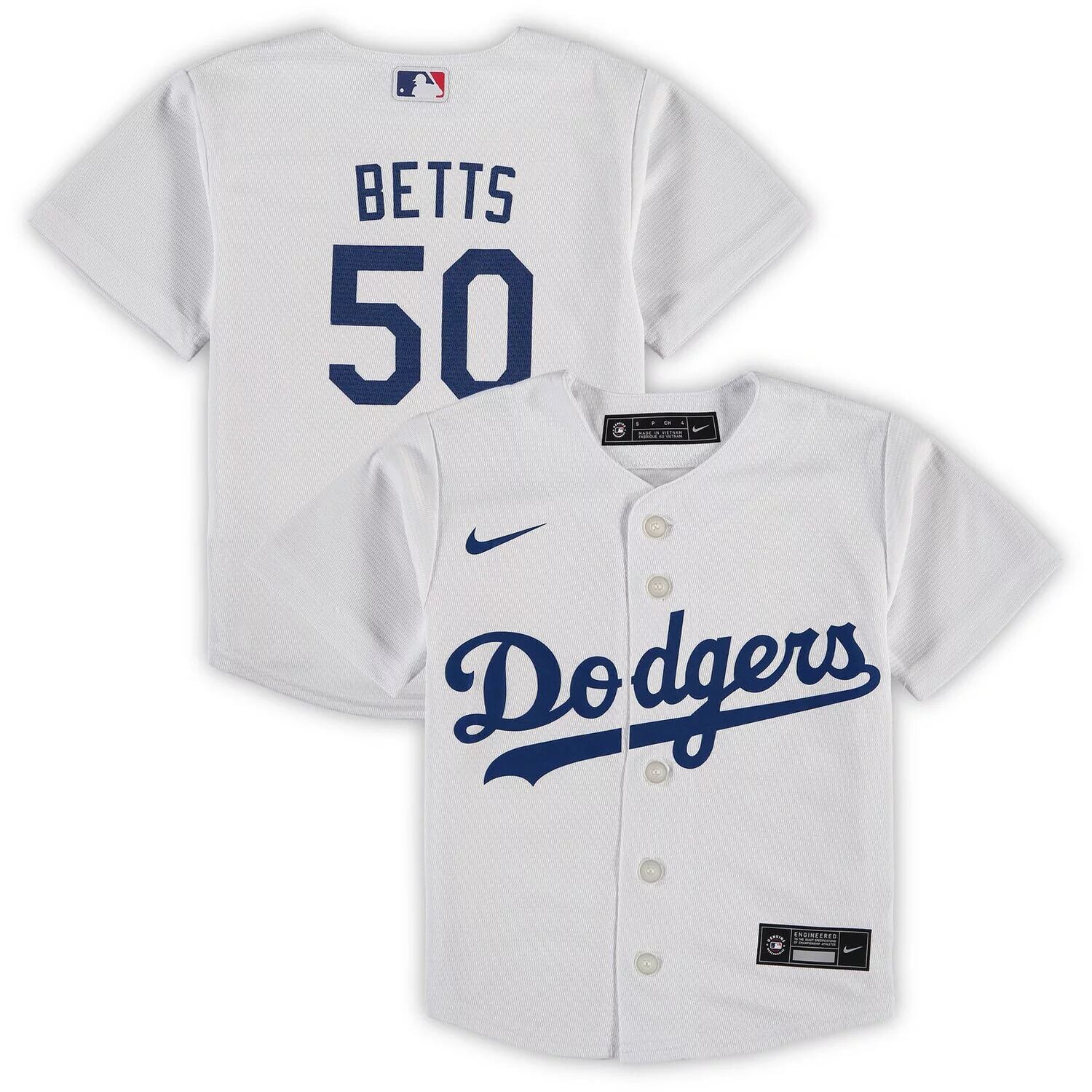 Белая футболка Nike Mookie Betts для дошкольников Los Angeles Dodgers Replica Player Nike
Белая футболка Nike Mookie Betts для дошкольников Los Angeles Dodgers Replica Player Nike