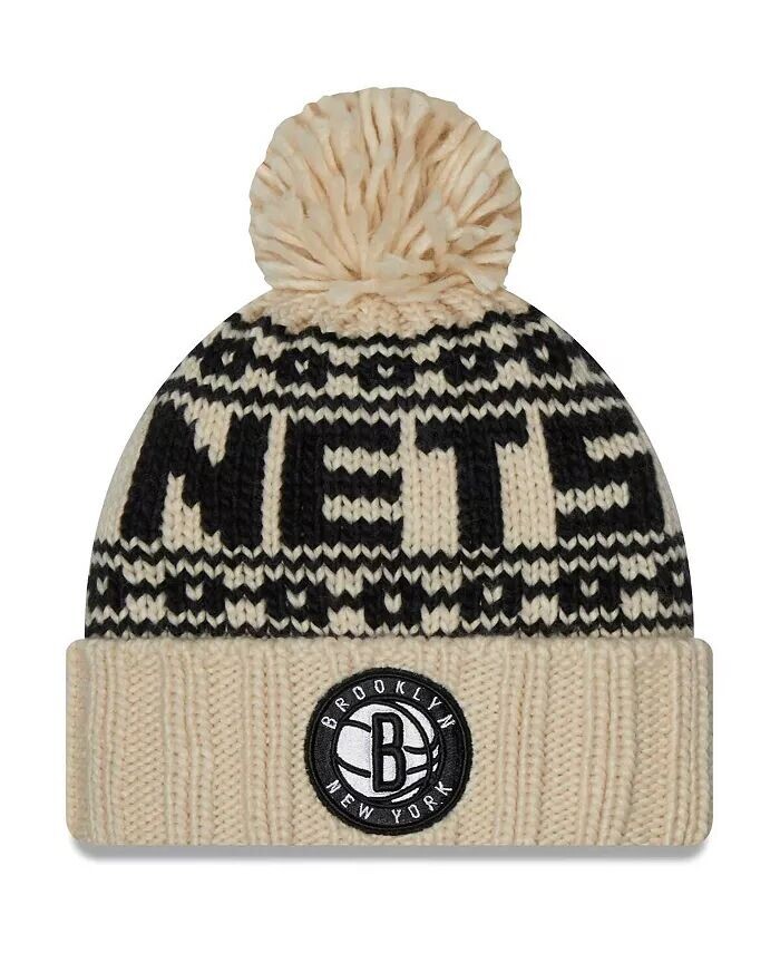 Женская кремовая спортивная вязаная шапка Brooklyn Nets с манжетами и помпоном New Era, слоновая кость/кремовый
Женская кремовая спортивная вязаная шапка Brooklyn Nets с манжетами и помпоном New Era, слоновая кость/кремовый