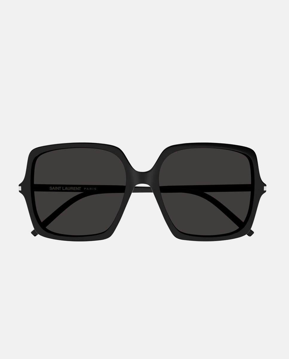 Большие женские солнцезащитные очки из ацетата черного цвета Saint Laurent, черный
Большие женские солнцезащитные очки из ацетата черного цвета Saint Laurent, черный