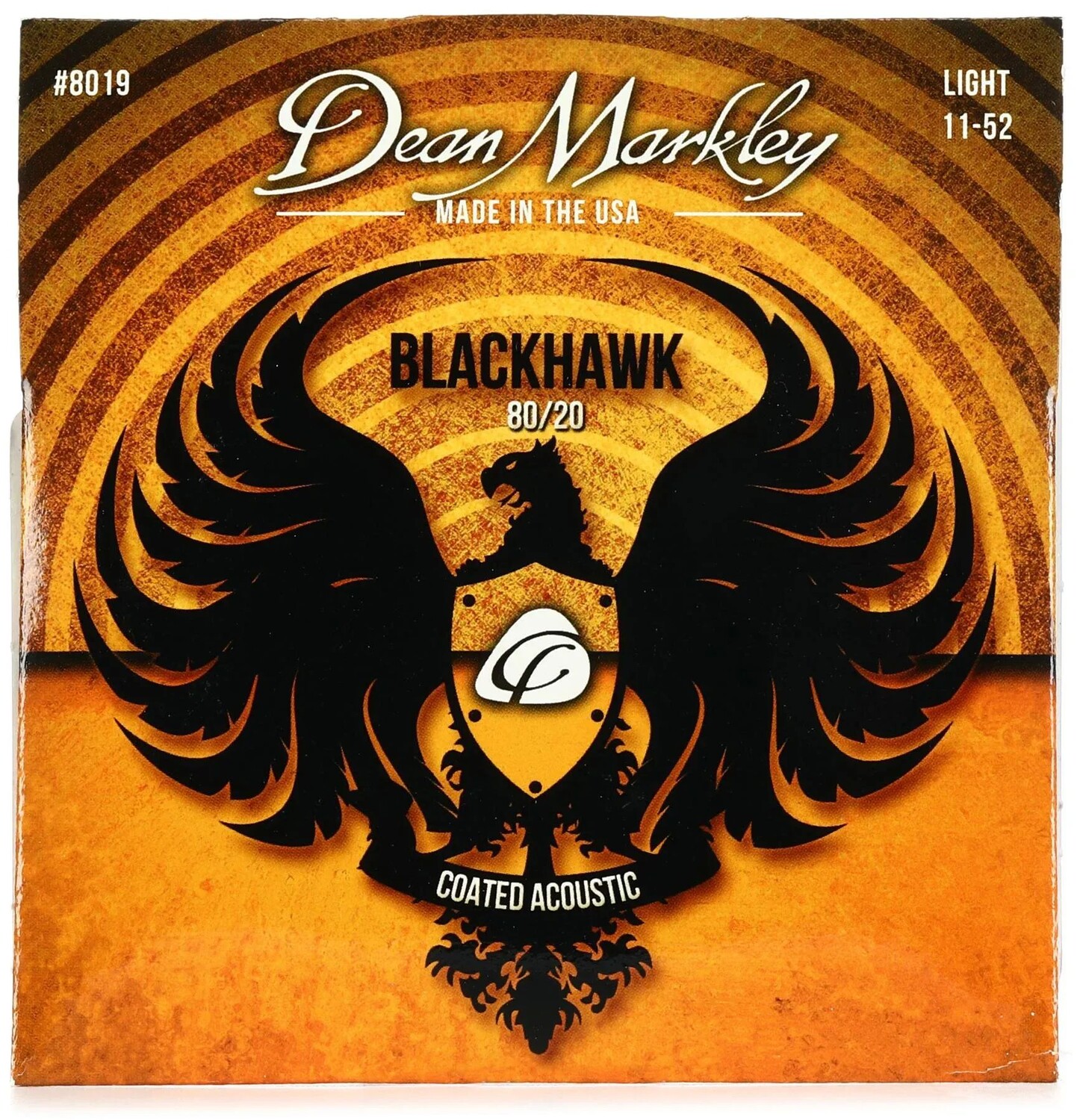 Струны для акустической гитары Dean Markley Blackhawk с покрытием 80/20 - легкие, .011-.052
Струны для акустической гитары Dean Markley Blackhawk с покрытием 80/20 - легкие, .011-.052