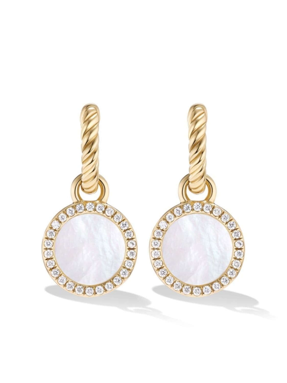 Серьги-подвески Petite DY Elements из желтого золота с бриллиантами и перламутром David Yurman, золотой
Серьги-подвески Petite DY Elements из желтого золота с бриллиантами и перламутром David Yurman, золотой