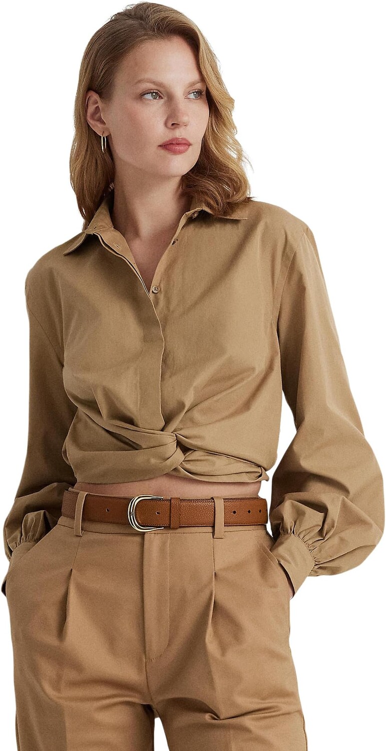 Укороченная рубашка из сукна с закручивающейся передней частью LAUREN Ralph Lauren, цвет Classic Camel
Укороченная рубашка из сукна с закручивающейся передней частью LAUREN Ralph Lauren, цвет Classic Camel