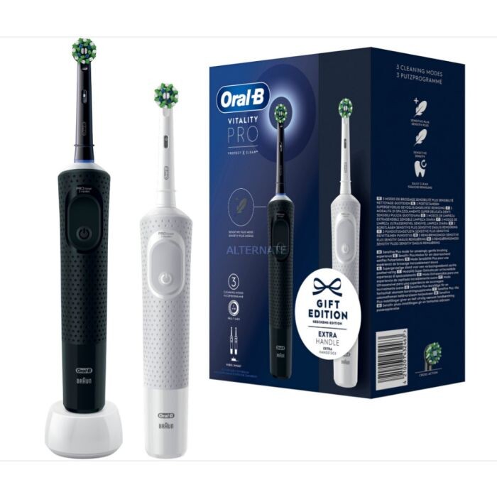 Зубная щетка Cepillo de Dientes Eléctrico Vitality Pro D103 Duo Negro/Blanco Oral-B, Negro y Blanco
Зубная щетка Cepillo de Dientes Eléctrico Vitality Pro D103 Duo Negro/Blanco Oral-B, Negro y Blanco