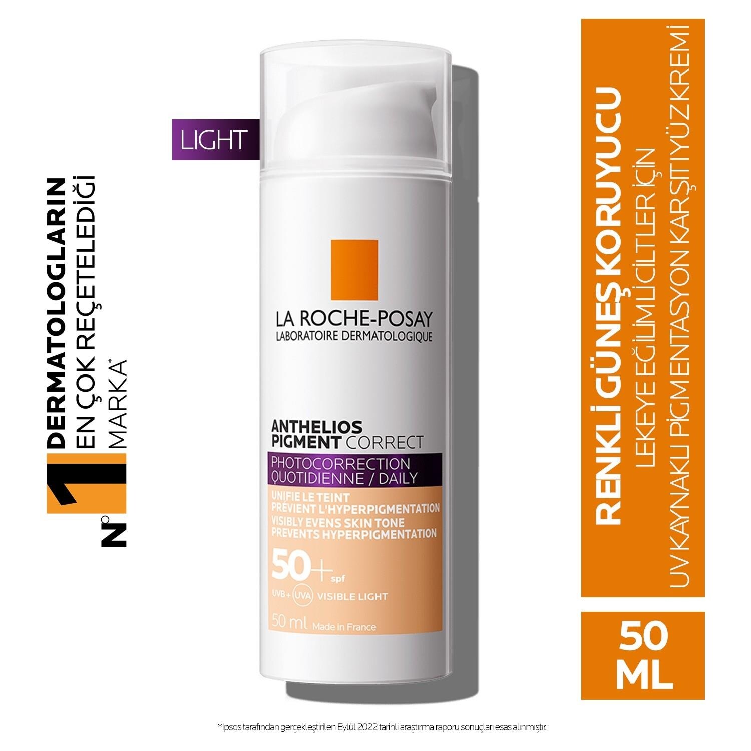 La Roche-Posay Anthelios Pigment Correct Light SPF 50 50 мл Оттеночный солнцезащитный крем LA ROCHE POSAY
La Roche-Posay Anthelios Pigment Correct Light SPF 50 50 мл Оттеночный солнцезащитный крем LA ROCHE POSAY