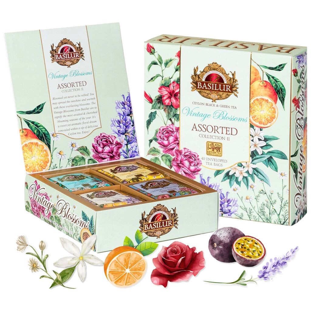 Смесь цейлонского чая BASILUR Vintage Blossoms Ассорти в пакетиках х1 sarcia.eu
Смесь цейлонского чая BASILUR Vintage Blossoms Ассорти в пакетиках х1 sarcia.eu