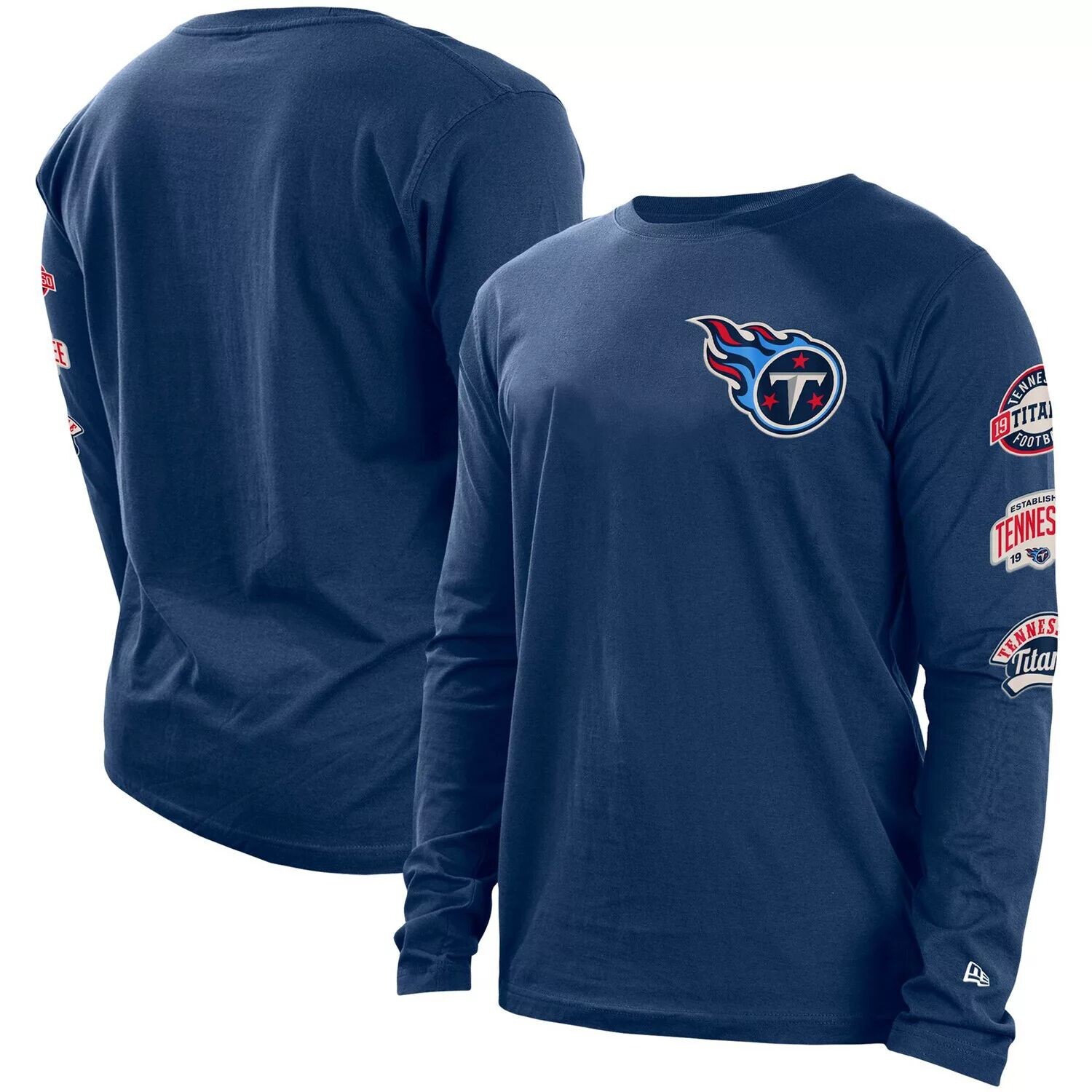 Мужская темно-синяя футболка с длинным рукавом Tennessee Titans Hype 2-Hit New Era, Синий
Мужская темно-синяя футболка с длинным рукавом Tennessee Titans Hype 2-Hit New Era, Синий