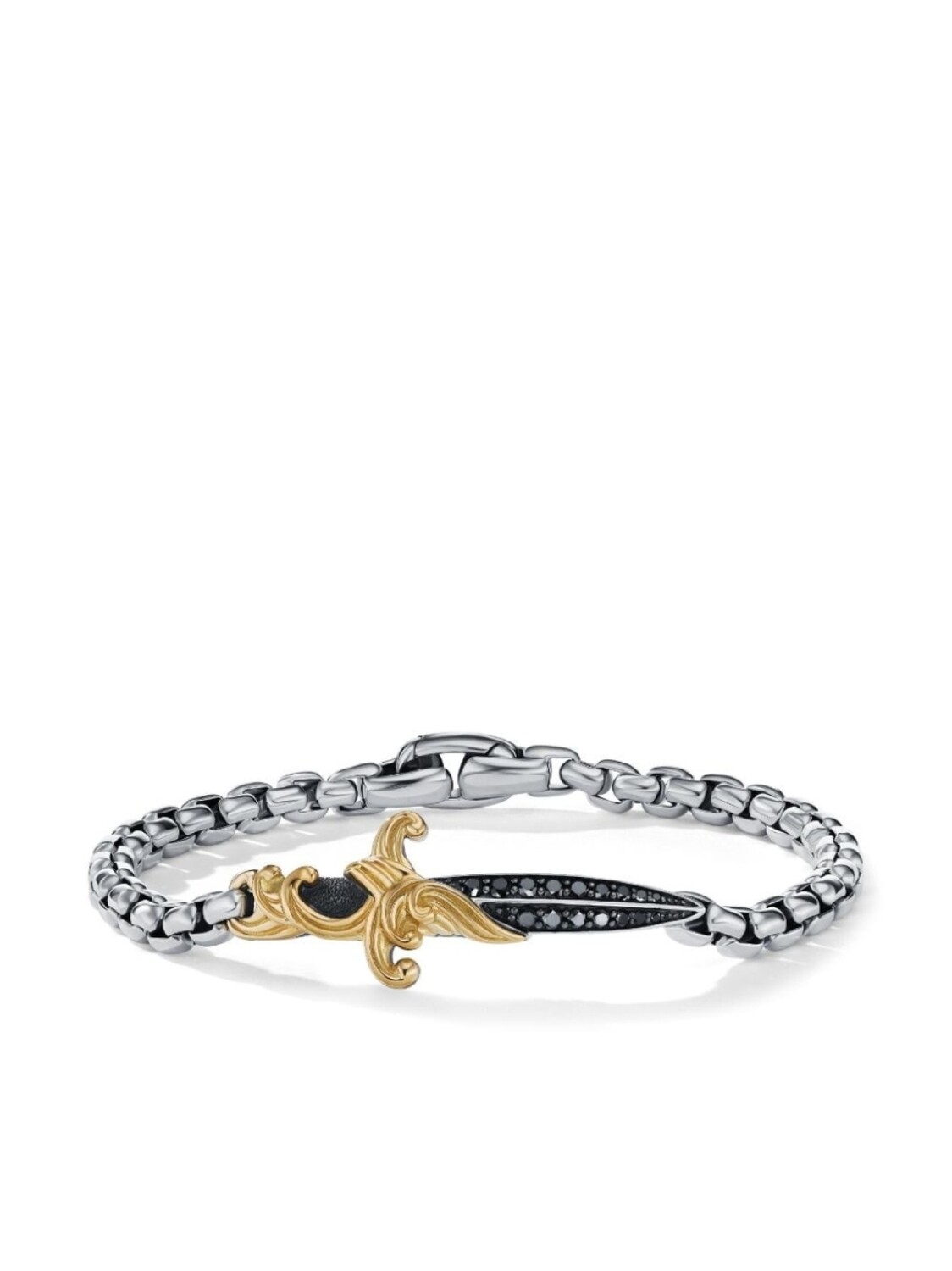 Браслет Waves Dagger из серебра и желтого золота David Yurman, серебряный
Браслет Waves Dagger из серебра и желтого золота David Yurman, серебряный