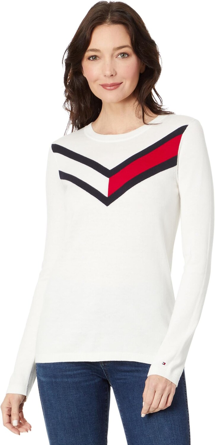 Свитер с круглым вырезом и шевронным узором Tommy Hilfiger, слоновая кость, Бежевый
Свитер с круглым вырезом и шевронным узором Tommy Hilfiger, слоновая кость, Бежевый