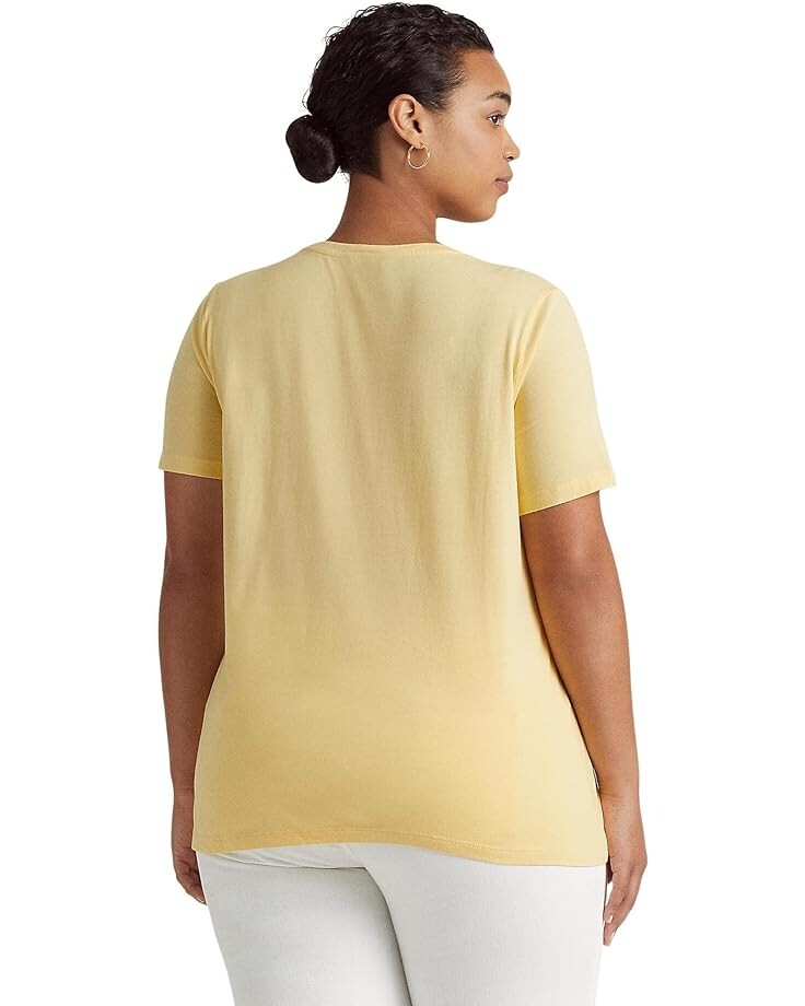 Футболка LAUREN Ralph Lauren Plus Size Eyelet Logo Jersey Tee, цвет Wicket Yellow
Футболка LAUREN Ralph Lauren Plus Size Eyelet Logo Jersey Tee, цвет Wicket Yellow