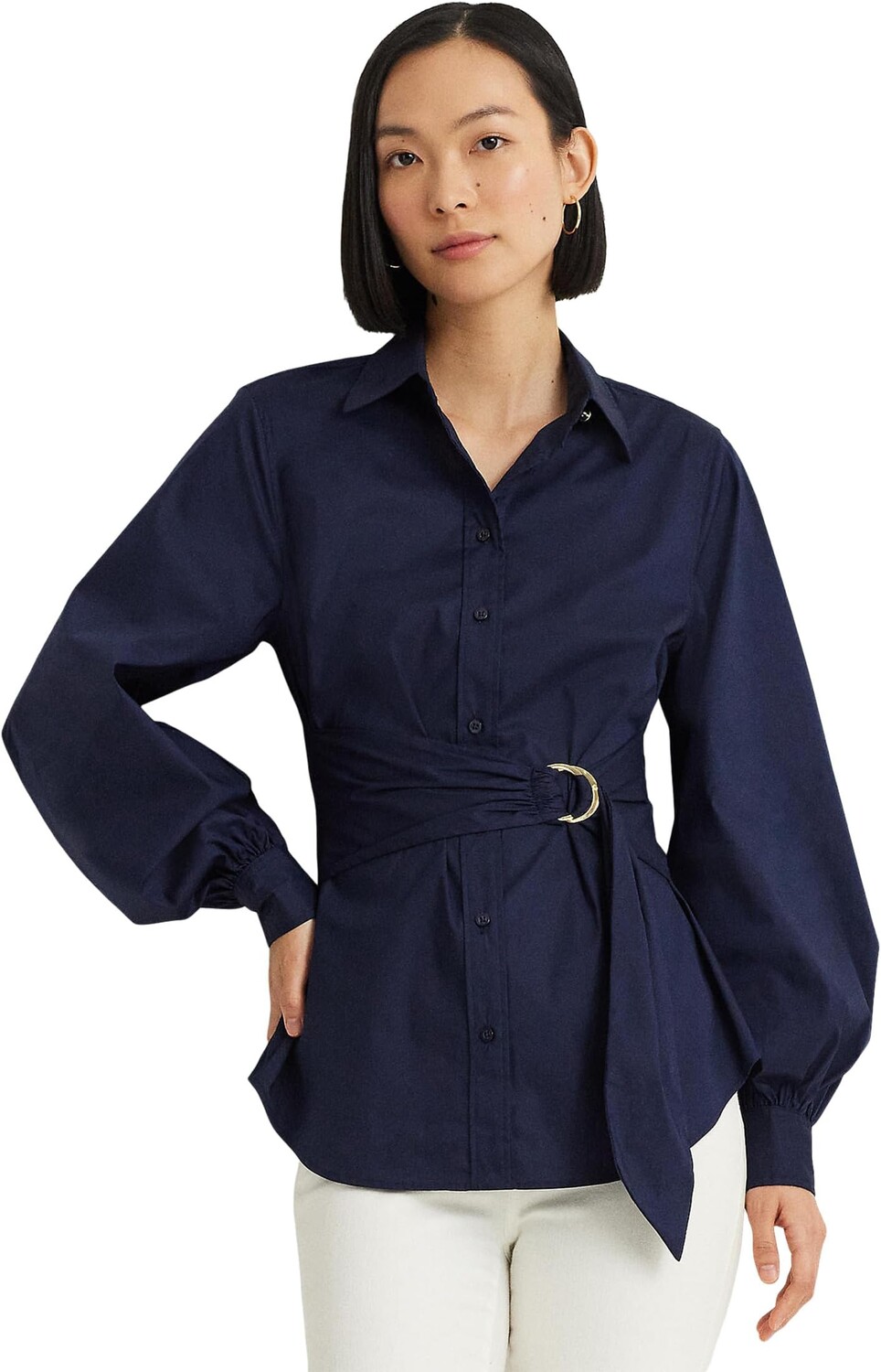 Рубашка Lauren Ralph Lauren Petite Tie-Front Cotton-Blend Shirt, цвет Refined Navy
Рубашка Lauren Ralph Lauren Petite Tie-Front Cotton-Blend Shirt, цвет Refined Navy