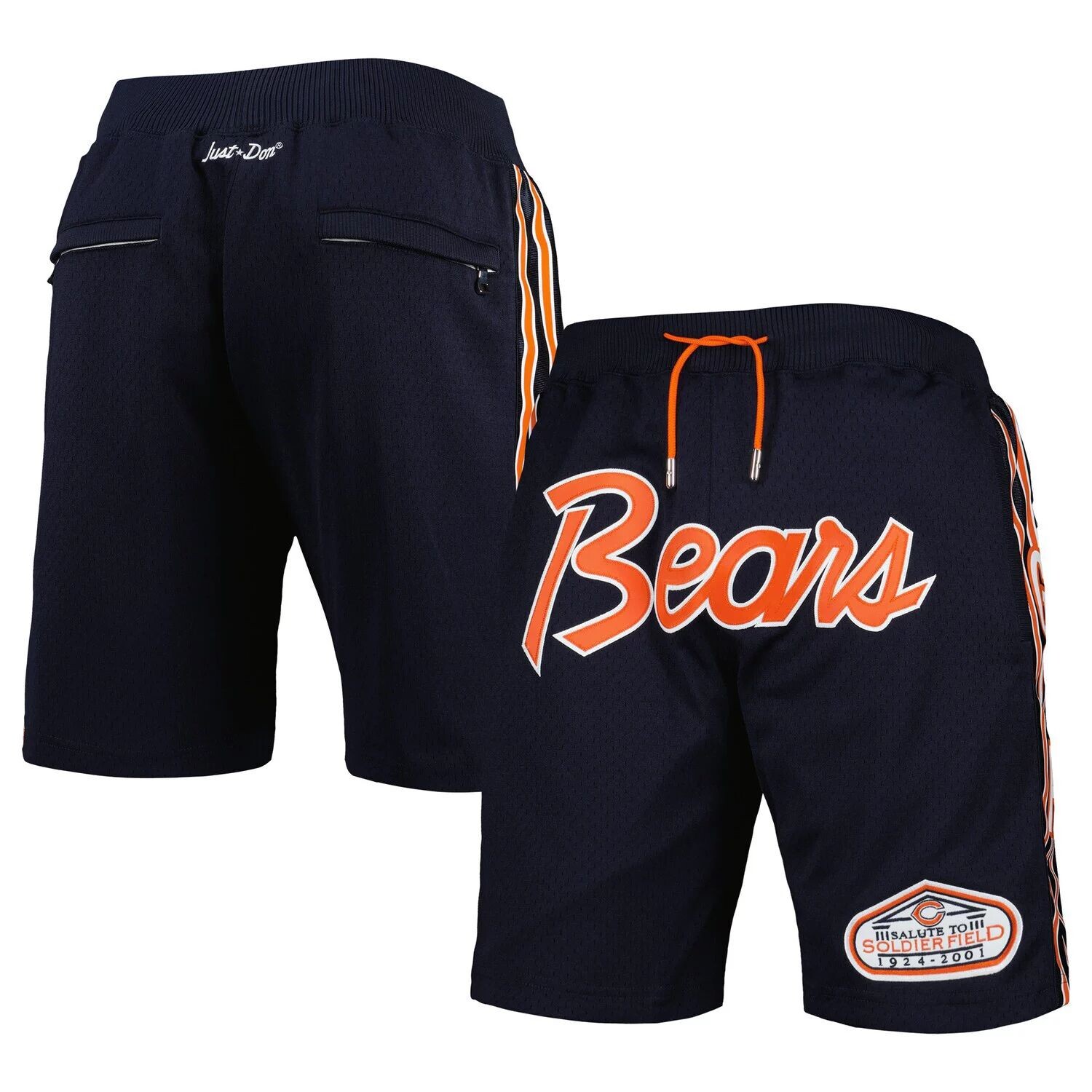 Мужские темно-синие шорты Mitchell & Ness Chicago Bears Salute to Soldier Field Just Don Throwback
Мужские темно-синие шорты Mitchell & Ness Chicago Bears Salute to Soldier Field Just Don Throwback