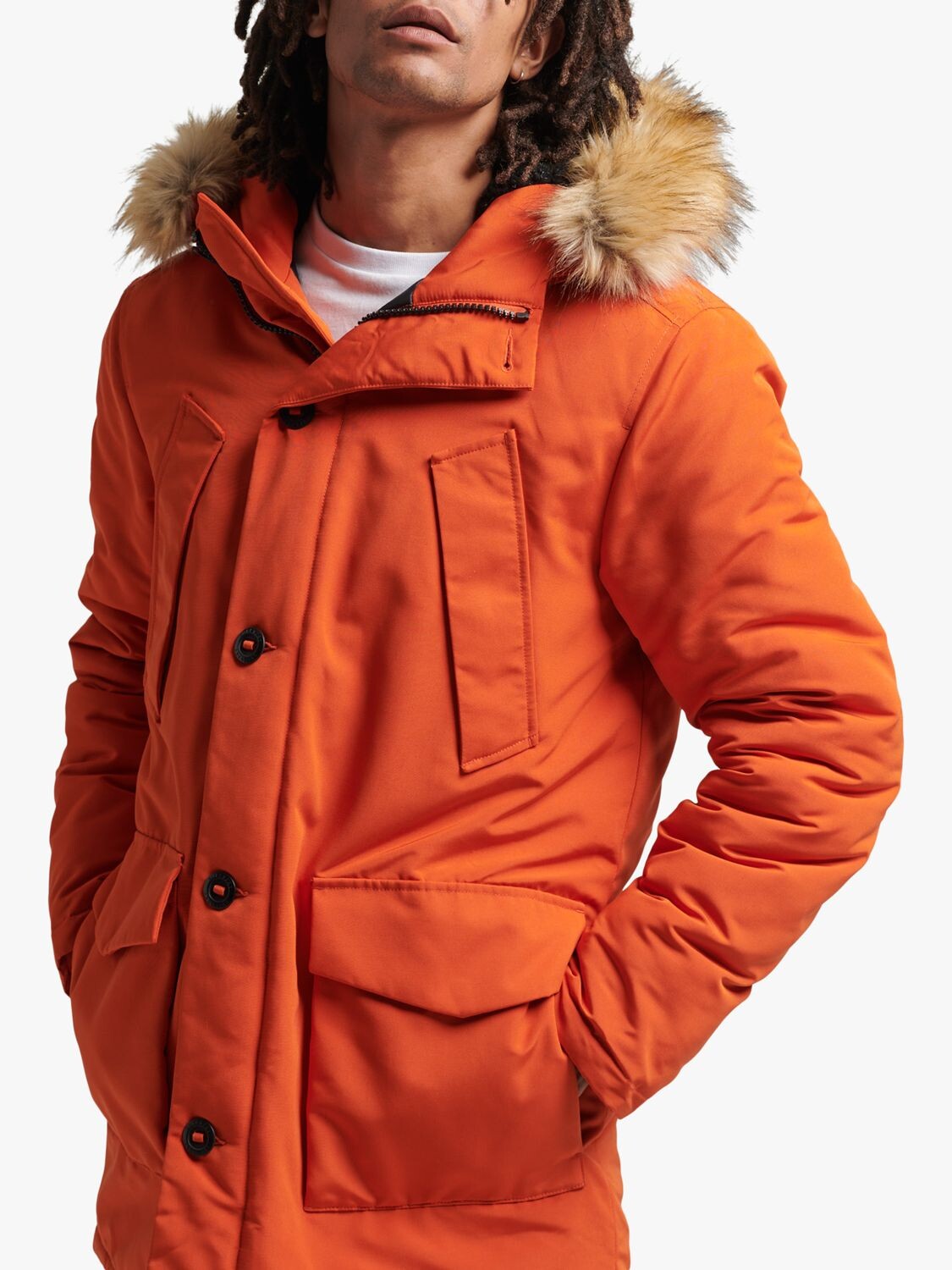 Парка из искусственного меха Superdry Everest с капюшоном, тыквенное пюре
Парка из искусственного меха Superdry Everest с капюшоном, тыквенное пюре
