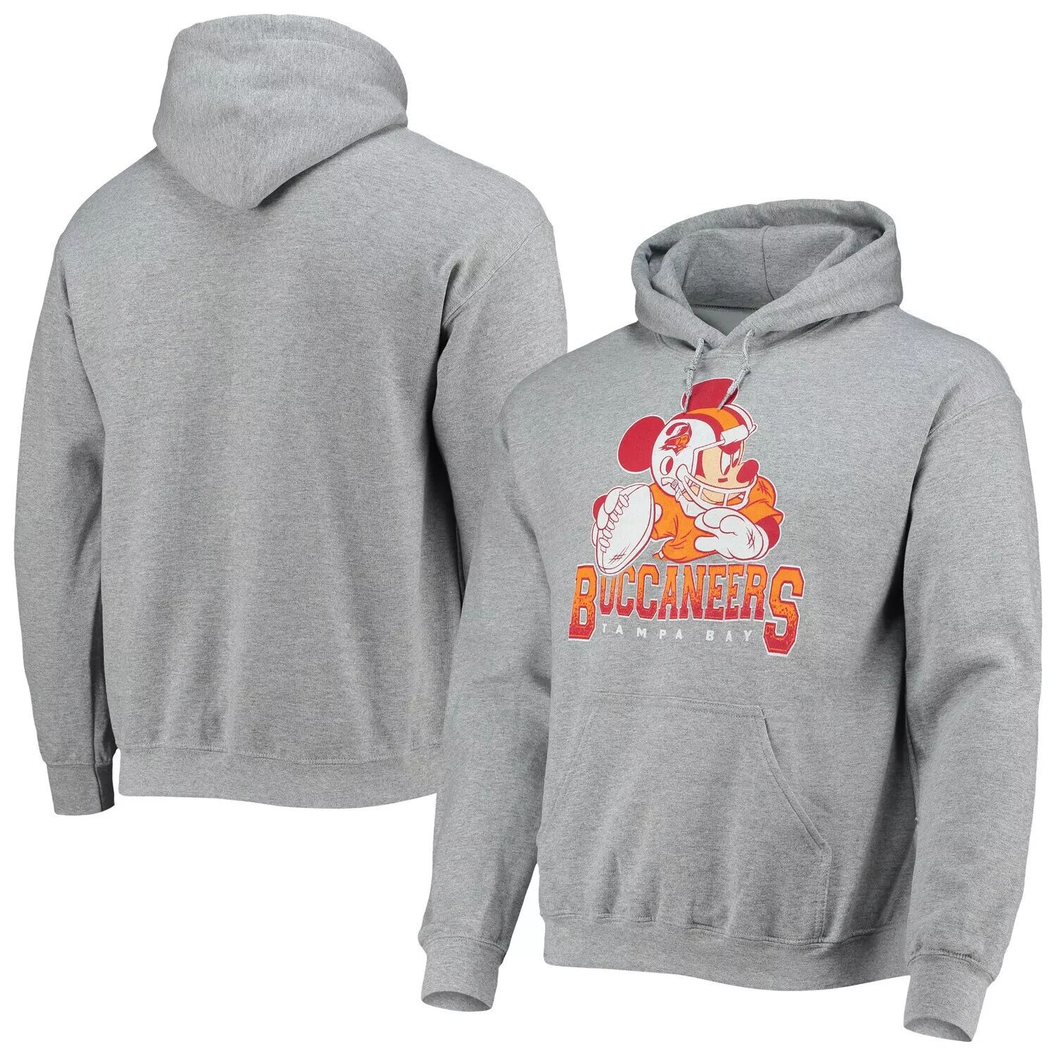 Мужская нездоровая пища, серый пуловер с капюшоном Tampa Bay Buccaneers Disney Mickey Quarterback
Мужская нездоровая пища, серый пуловер с капюшоном Tampa Bay Buccaneers Disney Mickey Quarterback