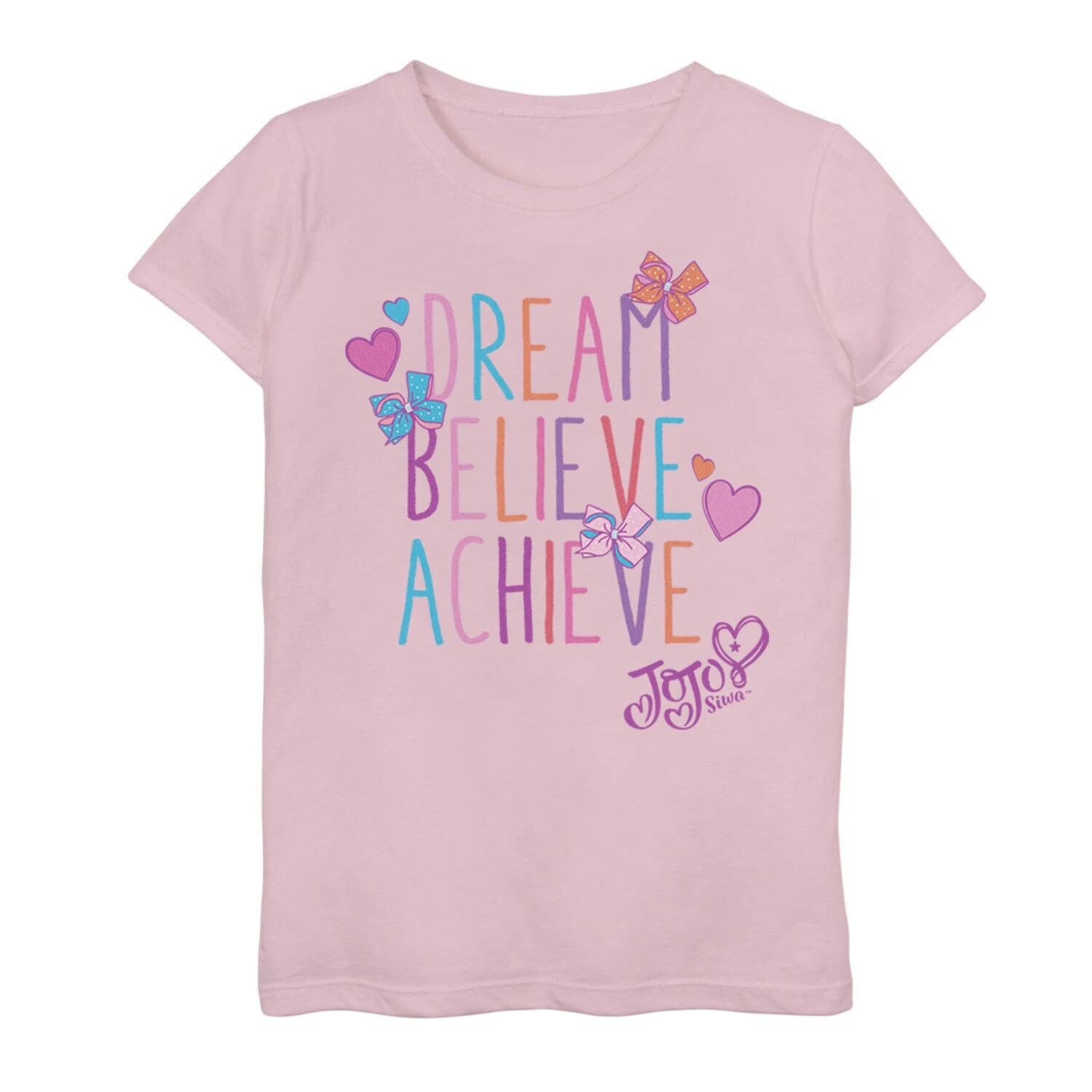 Футболка Nickelodeon JoJo Siwa для девочек 7–16 лет «Dream Believe Achieve» Licensed Character
Футболка Nickelodeon JoJo Siwa для девочек 7–16 лет «Dream Believe Achieve» Licensed Character