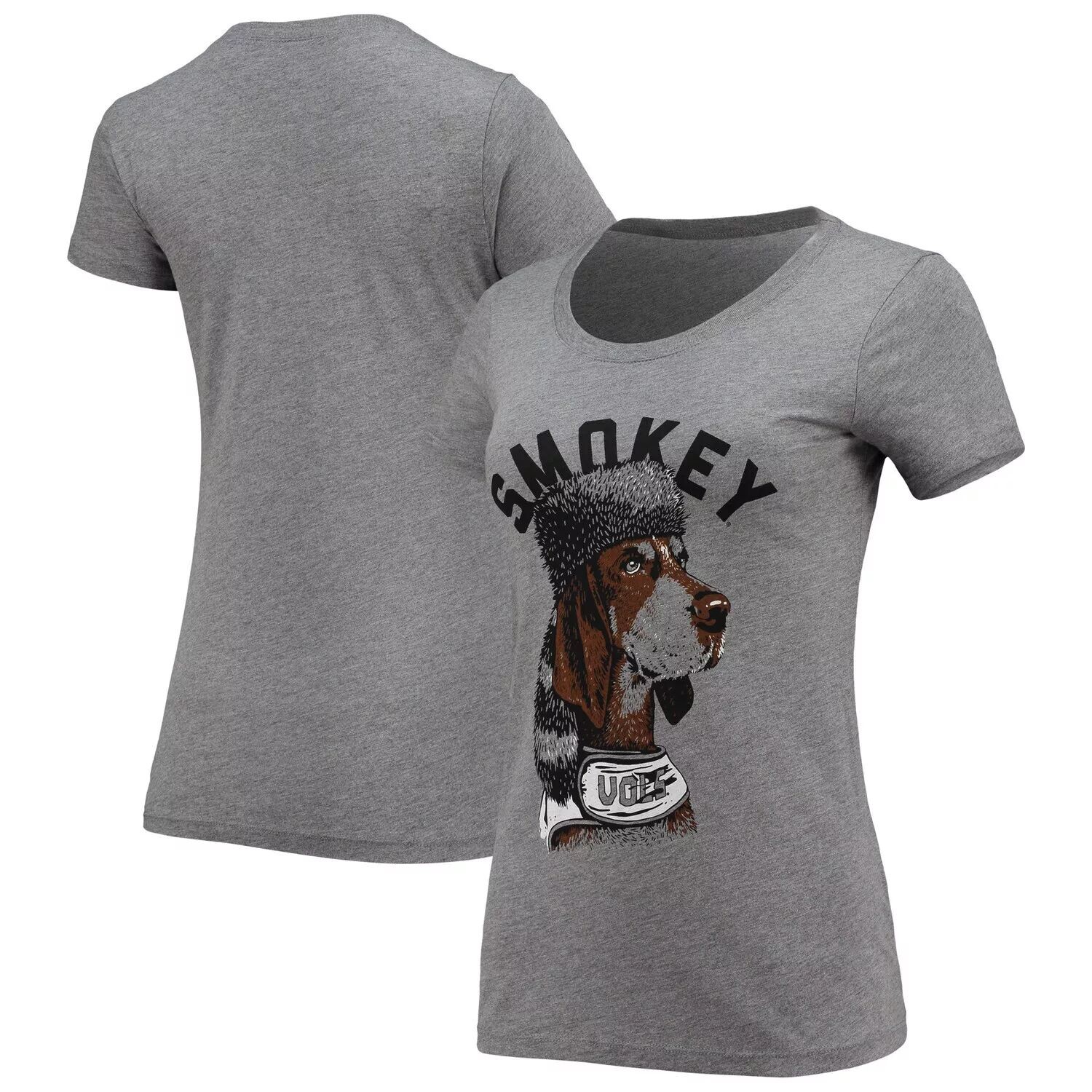 Женская футболка Homefield Heathered Grey Tennessee Volunteers Tri-Blend с изображением дымчатого талисмана
Женская футболка Homefield Heathered Grey Tennessee Volunteers Tri-Blend с изображением дымчатого талисмана