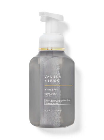 Нежное пенящееся мыло для рук Vanilla & Musk, 8.75 fl oz / 259 mL, Bath and Body Works
Нежное пенящееся мыло для рук Vanilla & Musk, 8.75 fl oz / 259 mL, Bath and Body Works