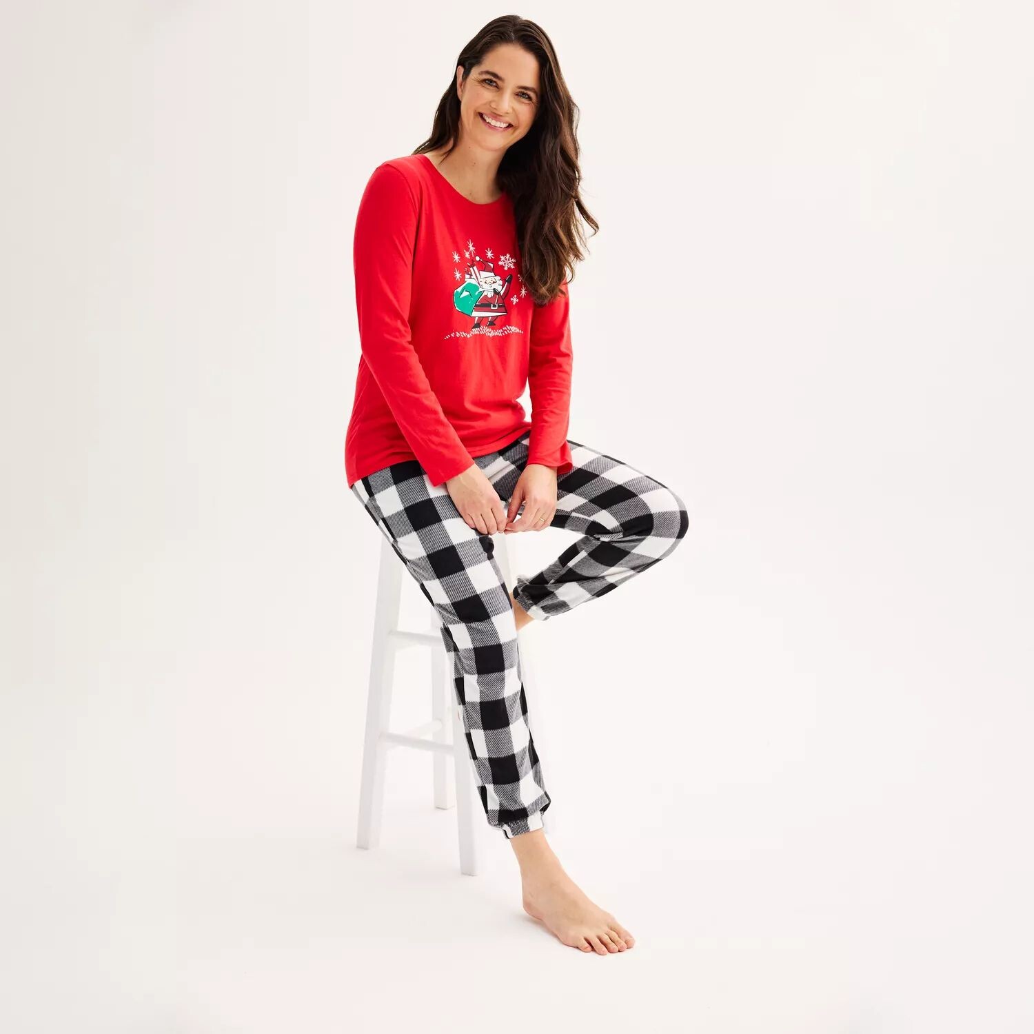 Женские высокие джемсы For Your Families Пижамный комплект Santa с открытым подолом сверху и снизу Jammies For Your Families
Женские высокие джемсы For Your Families Пижамный комплект Santa с открытым подолом сверху и снизу Jammies For Your Families