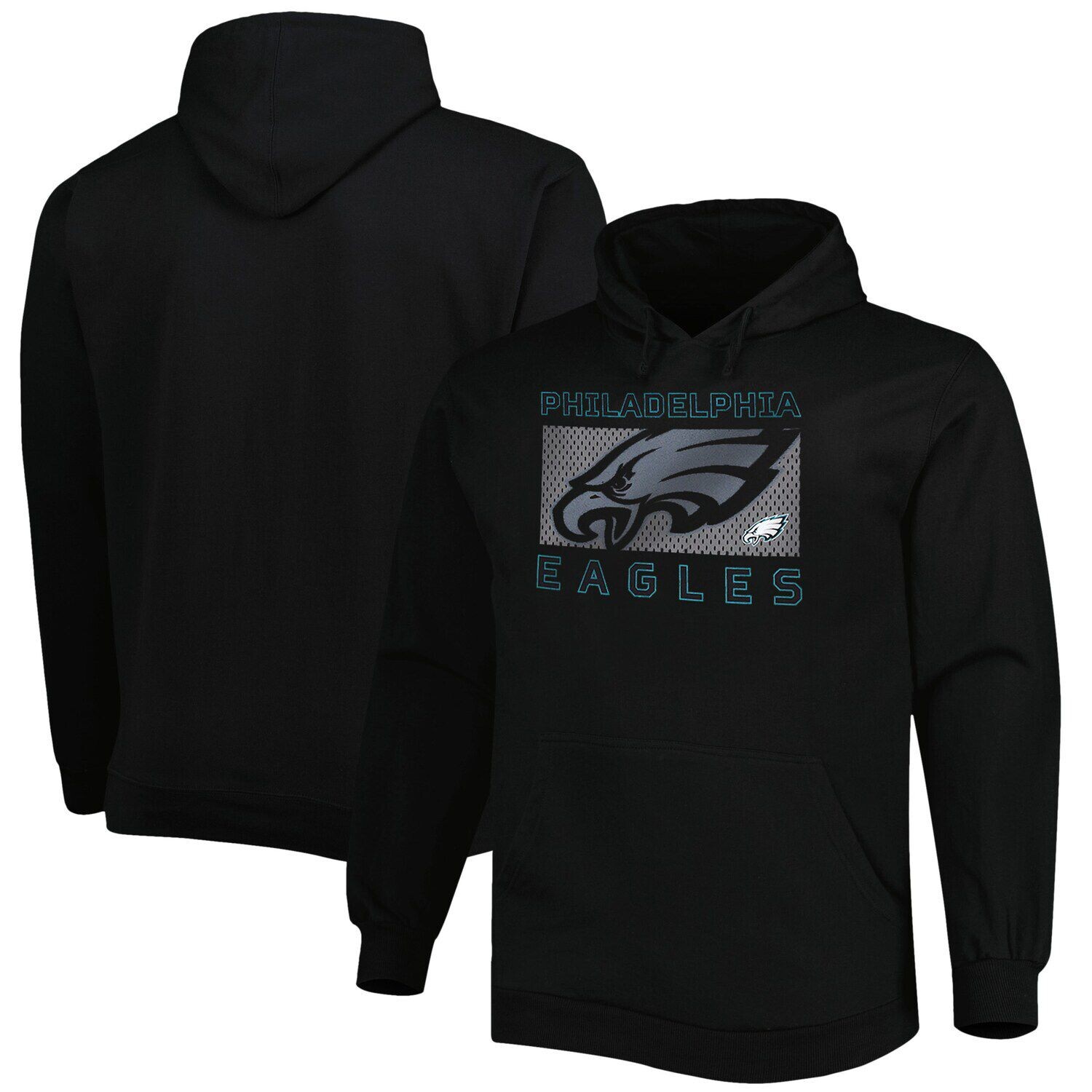 Мужской фирменный черный пуловер с капюшоном Philadelphia Eagles Big & Tall Pop of Color Fanatics
Мужской фирменный черный пуловер с капюшоном Philadelphia Eagles Big & Tall Pop of Color Fanatics