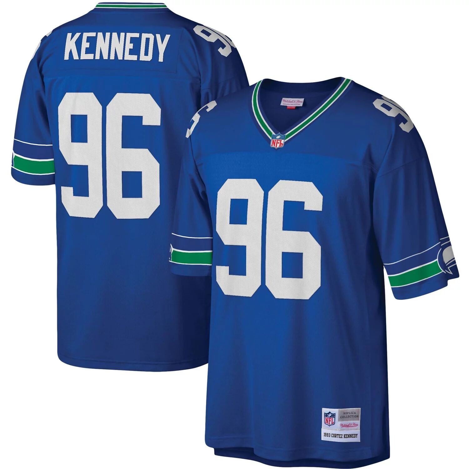 Мужская футболка Mitchell & Ness Cortez Kennedy Royal Seattle Seahawks 1993 Legacy Replica Джерси
Мужская футболка Mitchell & Ness Cortez Kennedy Royal Seattle Seahawks 1993 Legacy Replica Джерси