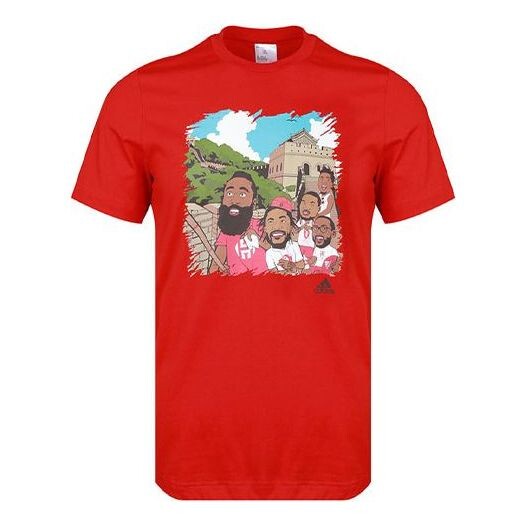 Футболка Men's adidas Basketball Sports Printing Round Neck Short Sleeve Red T-Shirt, мультиколор
Футболка Men's adidas Basketball Sports Printing Round Neck Short Sleeve Red T-Shirt, мультиколор