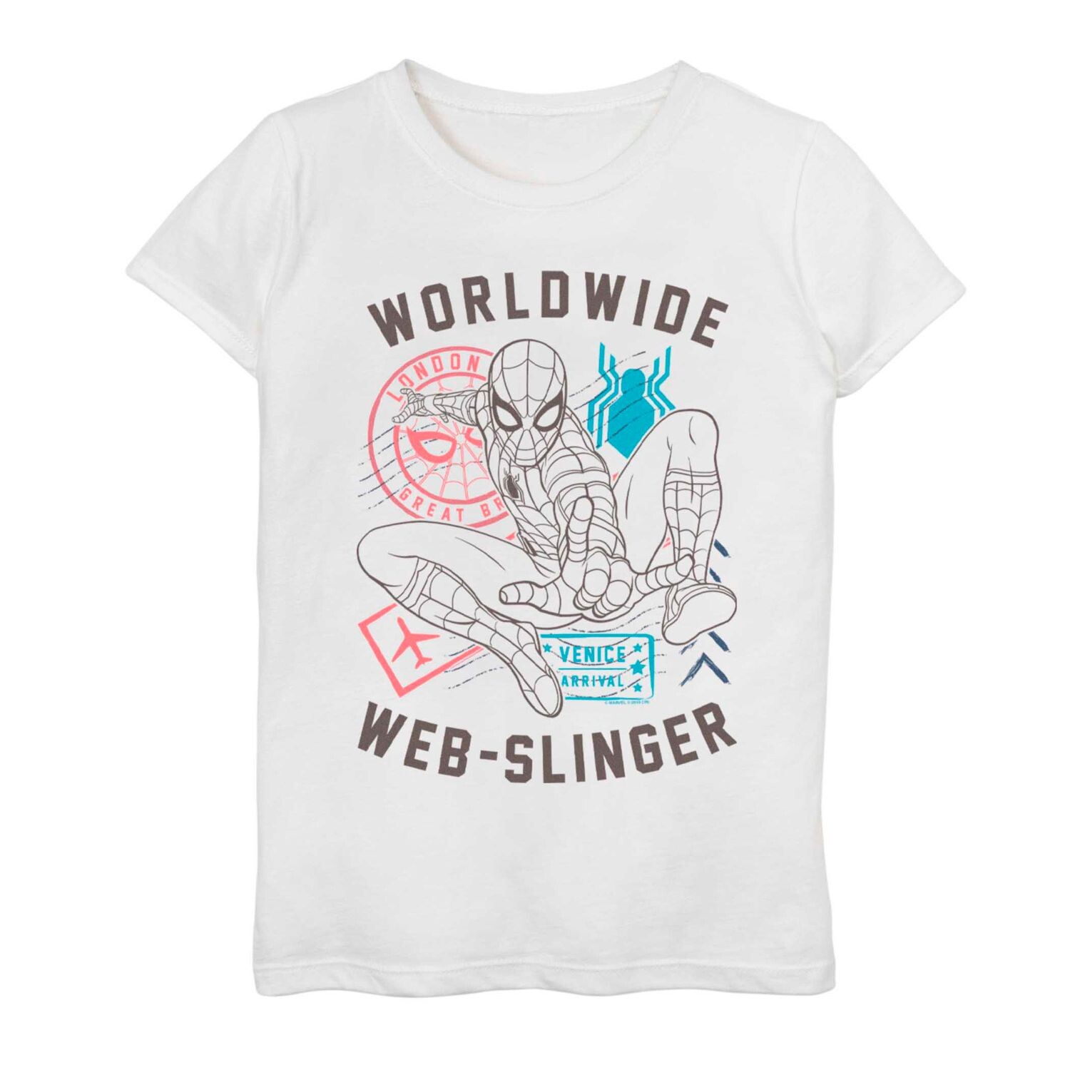 Футболка с рисунком «Человек-Паук Marvel» для девочек 7–16 лет, постер World Wide Web Slinger Licensed Character, белый
Футболка с рисунком «Человек-Паук Marvel» для девочек 7–16 лет, постер World Wide Web Slinger Licensed Character, белый