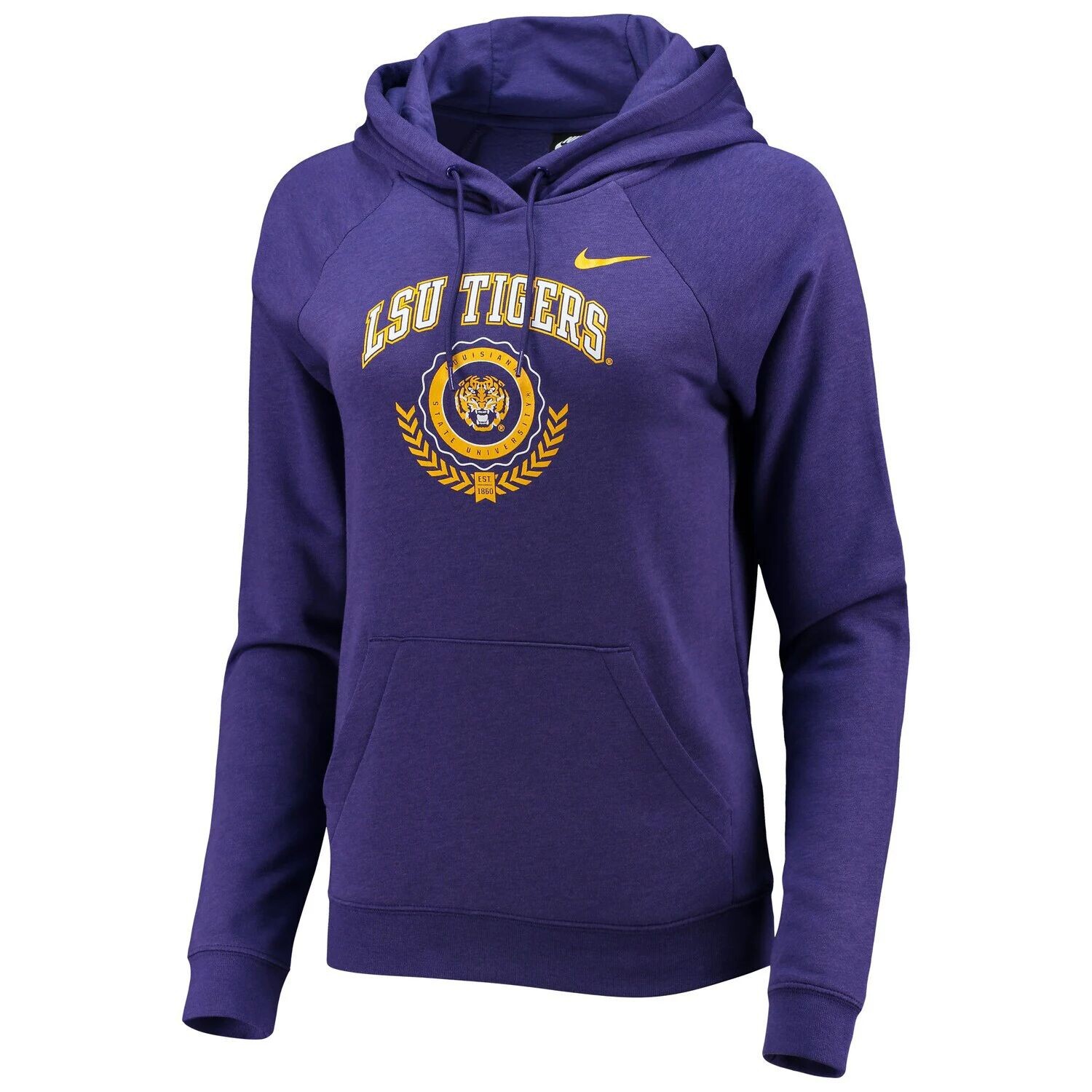 Женский флисовый пуловер с капюшоном Nike Purple LSU Tigers Varsity Tri-Blend реглан Nike
Женский флисовый пуловер с капюшоном Nike Purple LSU Tigers Varsity Tri-Blend реглан Nike