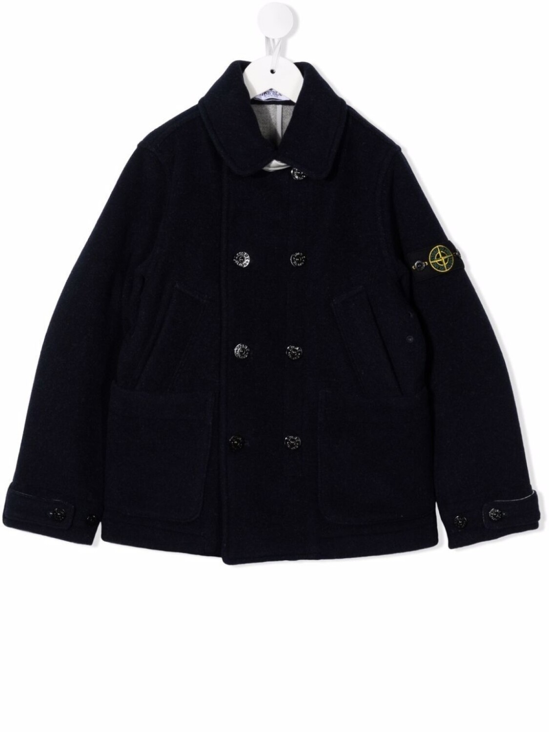 Stone Island Junior куртка из смесовой шерсти с нашивкой-логотипом, синий
Stone Island Junior куртка из смесовой шерсти с нашивкой-логотипом, синий