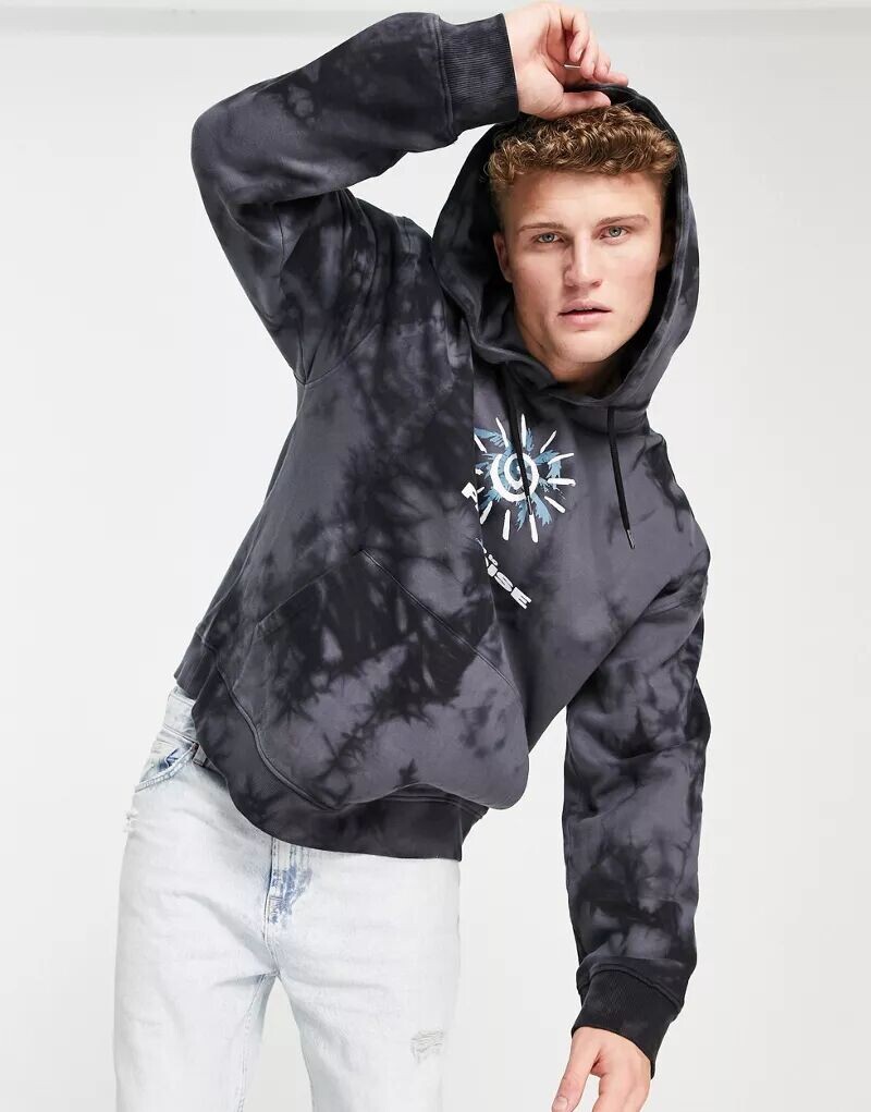 Темно-угольная толстовка оверсайз с эффектом потертости Topman Welcome to Paradise
Темно-угольная толстовка оверсайз с эффектом потертости Topman Welcome to Paradise