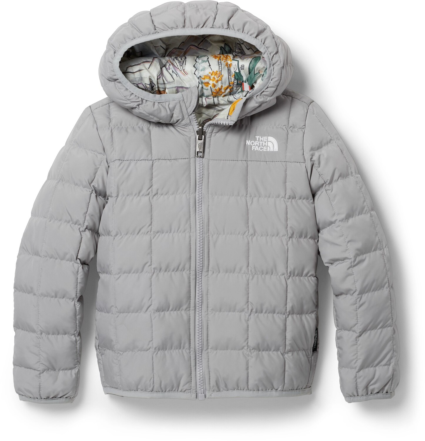 Двусторонняя утепленная куртка с капюшоном ThermoBall — для малышей The North Face, серый
Двусторонняя утепленная куртка с капюшоном ThermoBall — для малышей The North Face, серый