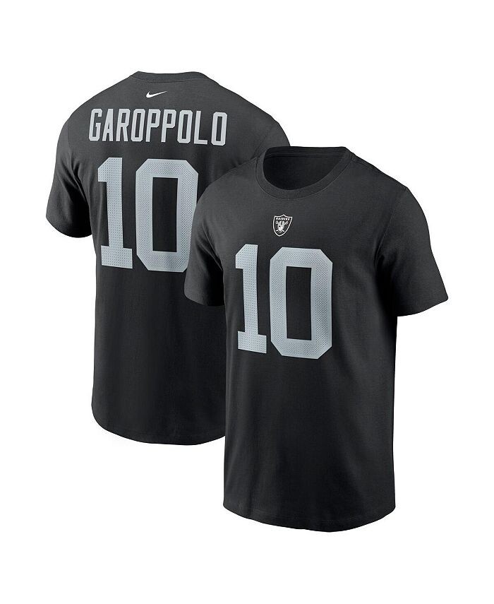 Мужская черная футболка с именем и номером игрока Jimmy Garoppolo Las Vegas Raiders Nike, черный
Мужская черная футболка с именем и номером игрока Jimmy Garoppolo Las Vegas Raiders Nike, черный