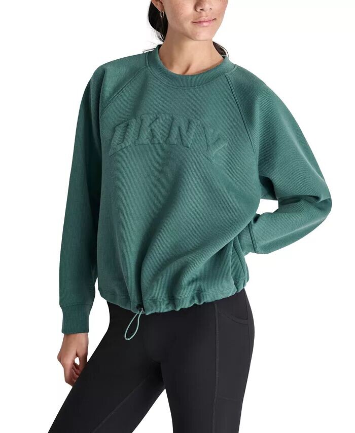 Женский университетский толстовка с пышным логотипом и шнурком DKNY, зеленый
Женский университетский толстовка с пышным логотипом и шнурком DKNY, зеленый