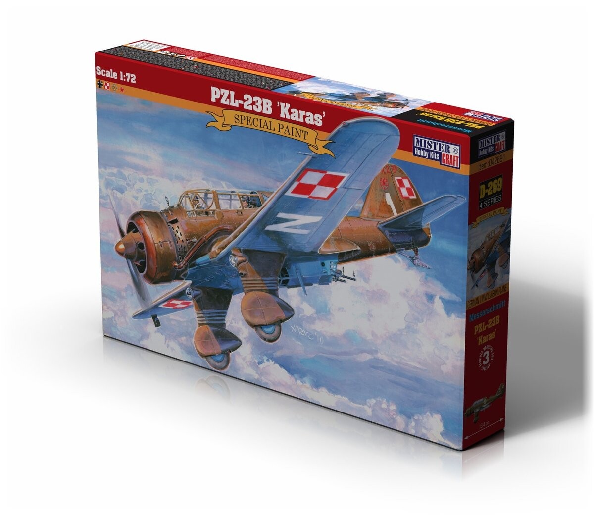 Mastercraft, PZL-23B Карась сентябрь 1939 г. 1:72, Модельный набор, 12+ Mistercraft
Mastercraft, PZL-23B Карась сентябрь 1939 г. 1:72, Модельный набор, 12+ Mistercraft