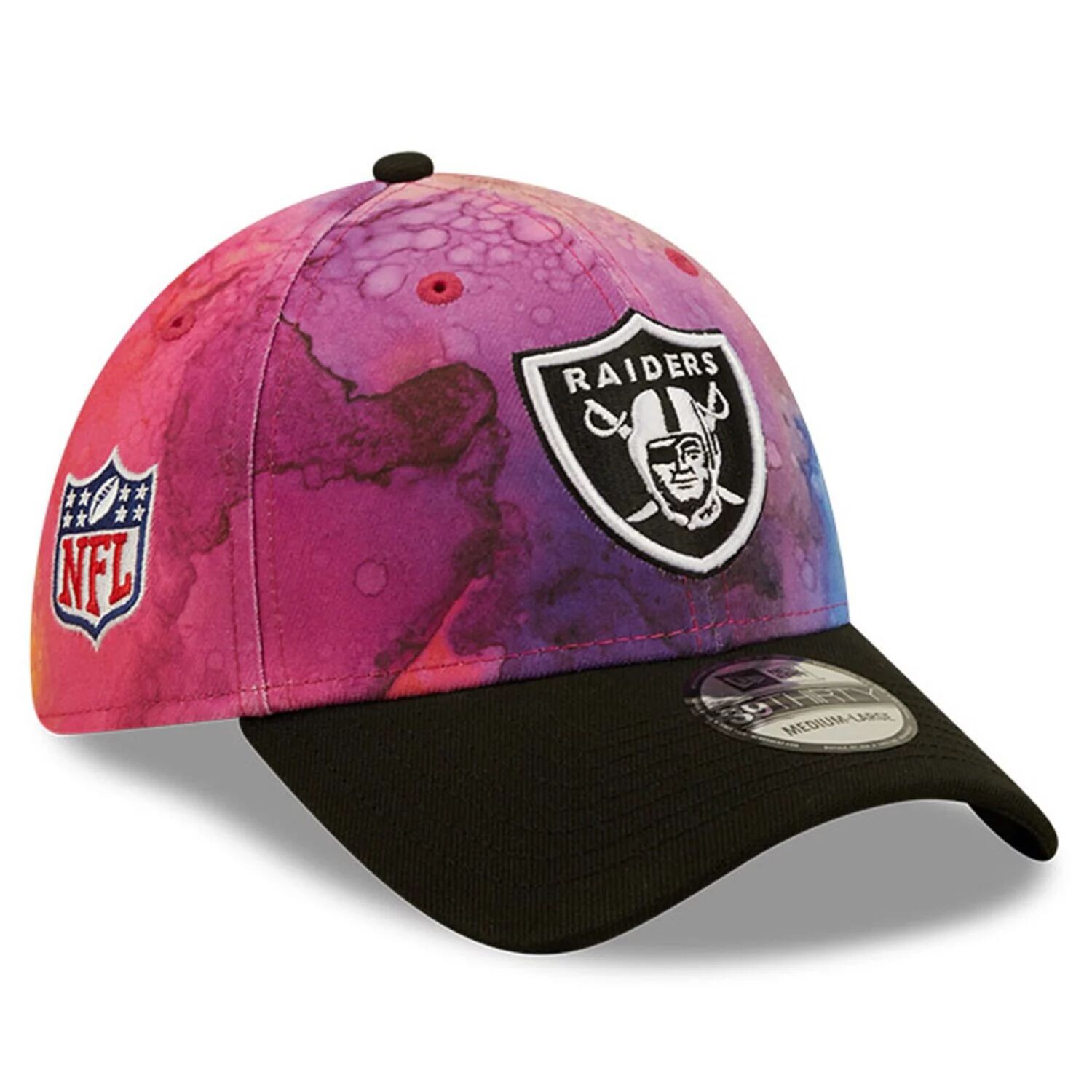 Мужская гибкая кепка New Era розового/черного цвета Las Vegas Raiders 2022 NFL Crucial Catch 39THIRTY
Мужская гибкая кепка New Era розового/черного цвета Las Vegas Raiders 2022 NFL Crucial Catch 39THIRTY