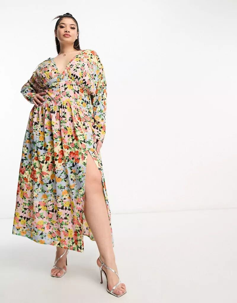 Повседневное платье миди из вискозы с цветочным принтом ASOS DESIGN Curve, рукавами «летучая мышь» и застежкой на пуговицы по всей длине
Повседневное платье миди из вискозы с цветочным принтом ASOS DESIGN Curve, рукавами «летучая мышь» и застежкой на пуговицы по всей длине